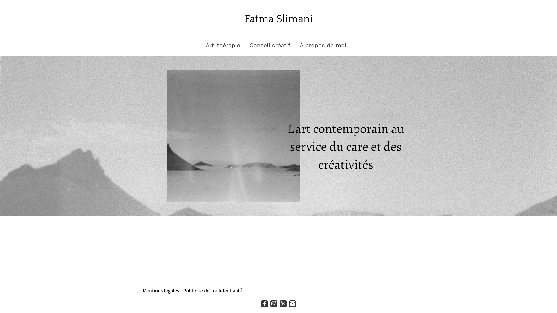 website screenshot of https://fatmaslimani.com/