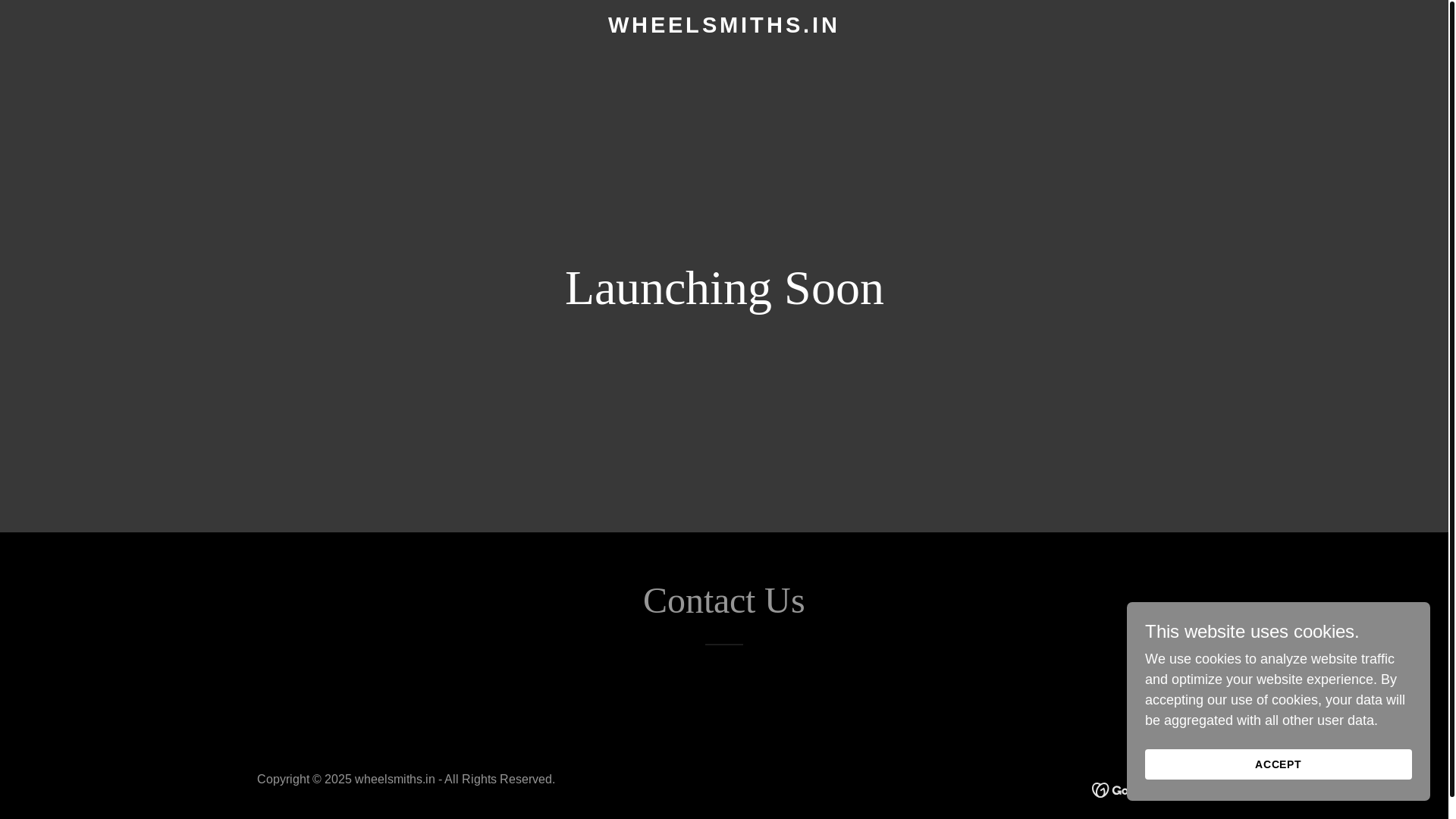 website screenshot of https://wheelsmiths.in/
