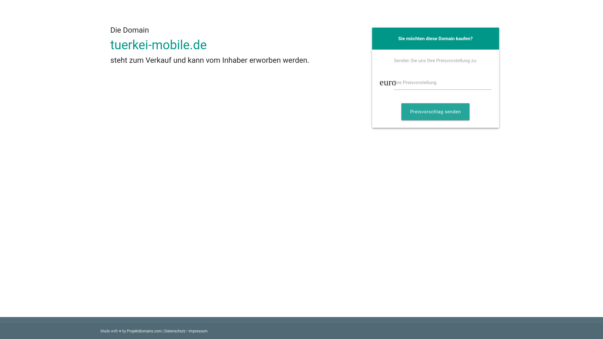 website screenshot of https://tuerkei-mobile.de/