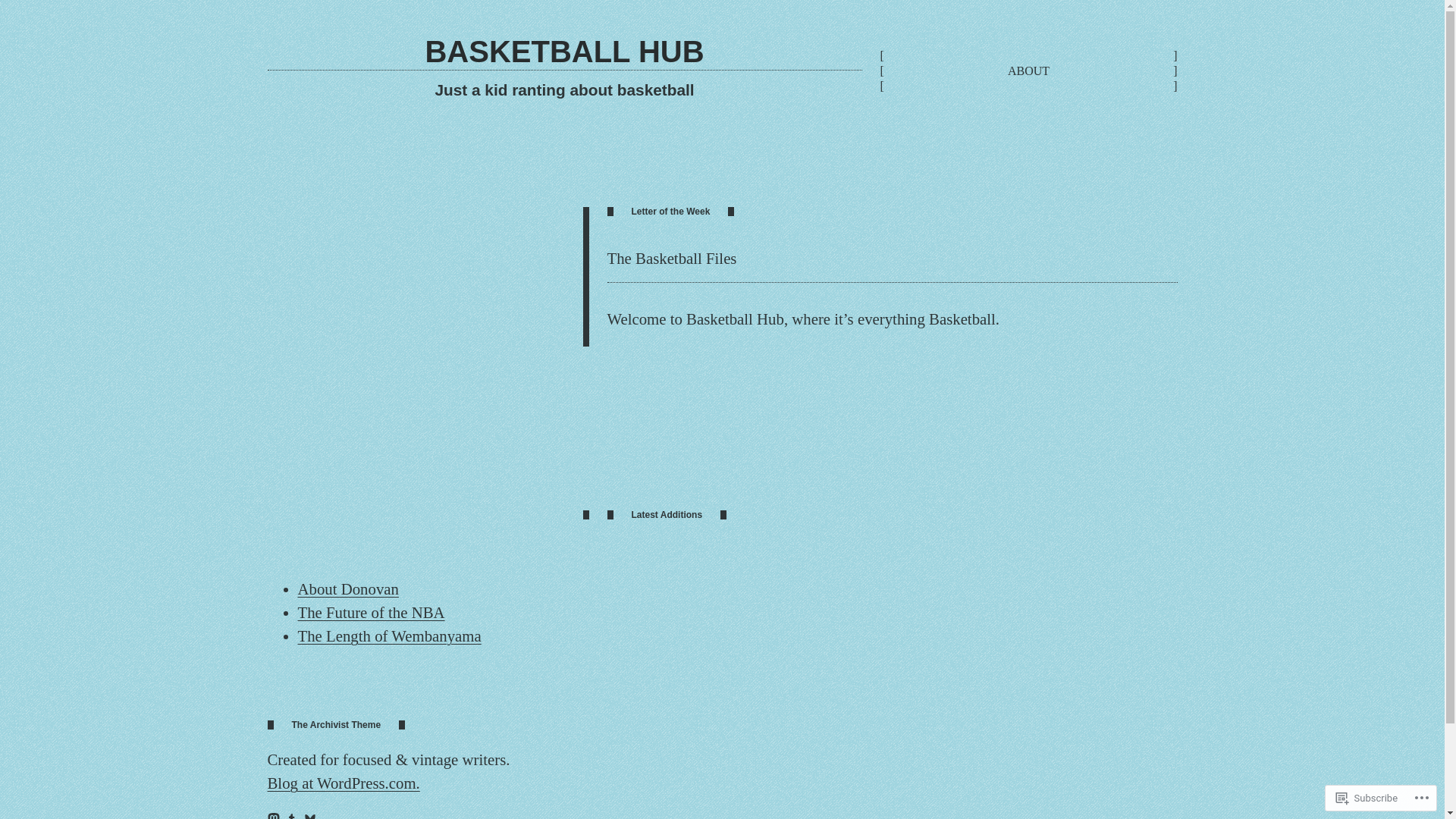 website screenshot of https://nbabasketball.blog/