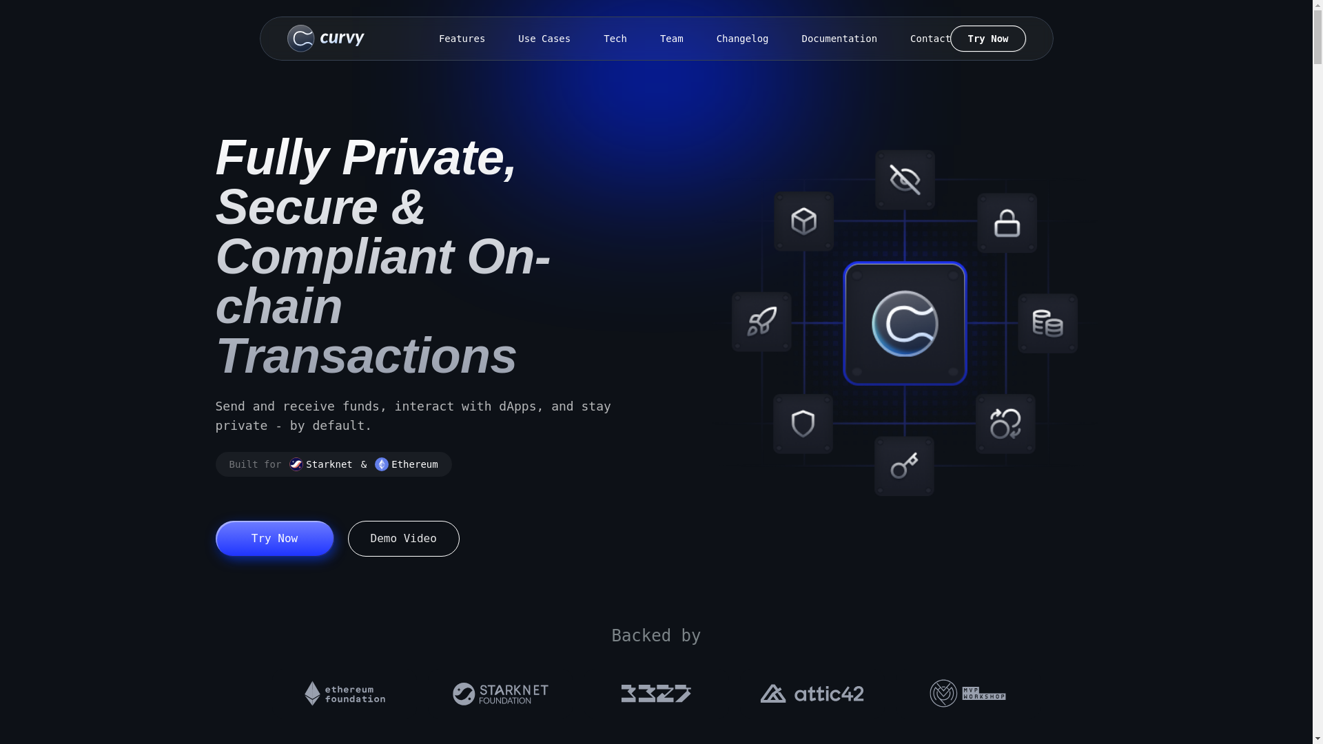 website screenshot of https://curvy-landing.pages.dev/