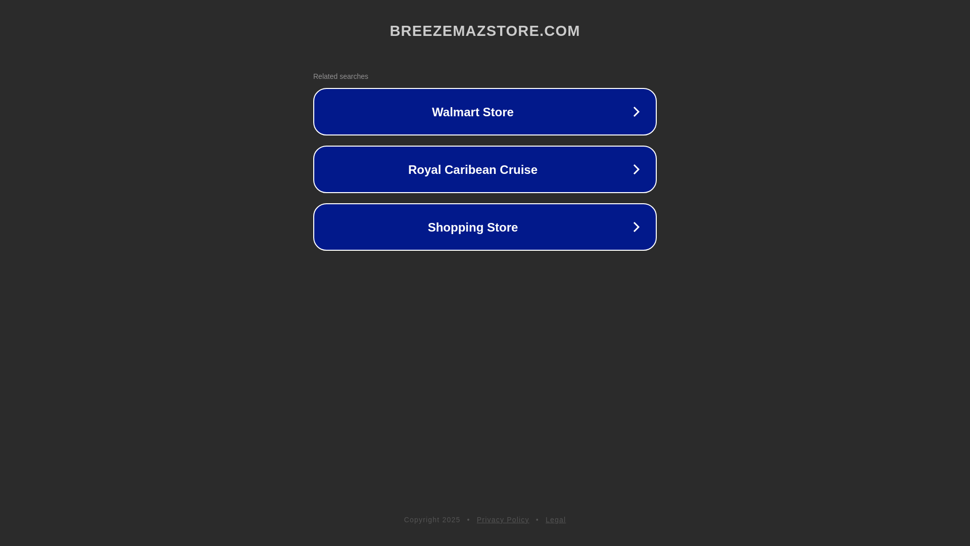 website screenshot of https://breezemazstore.com/