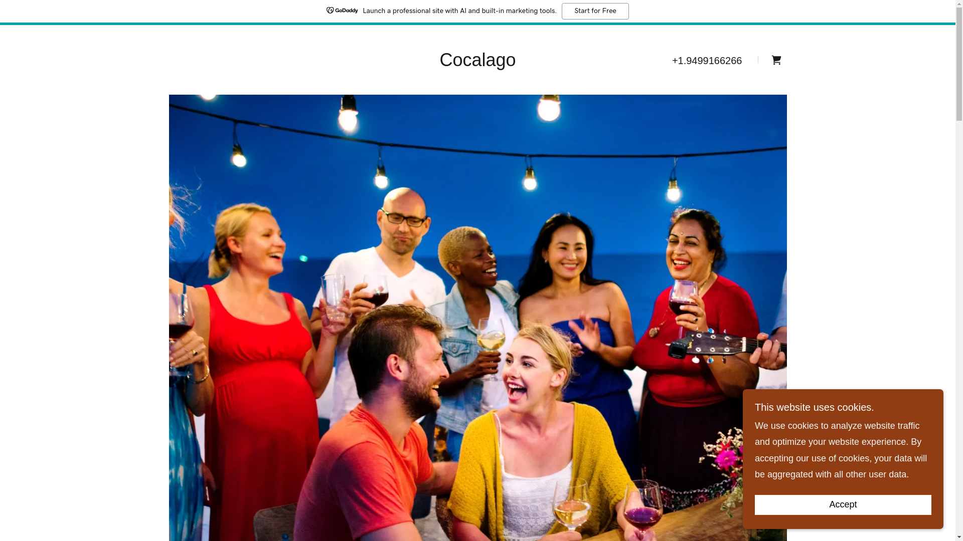 website screenshot of https://cocalago.com/