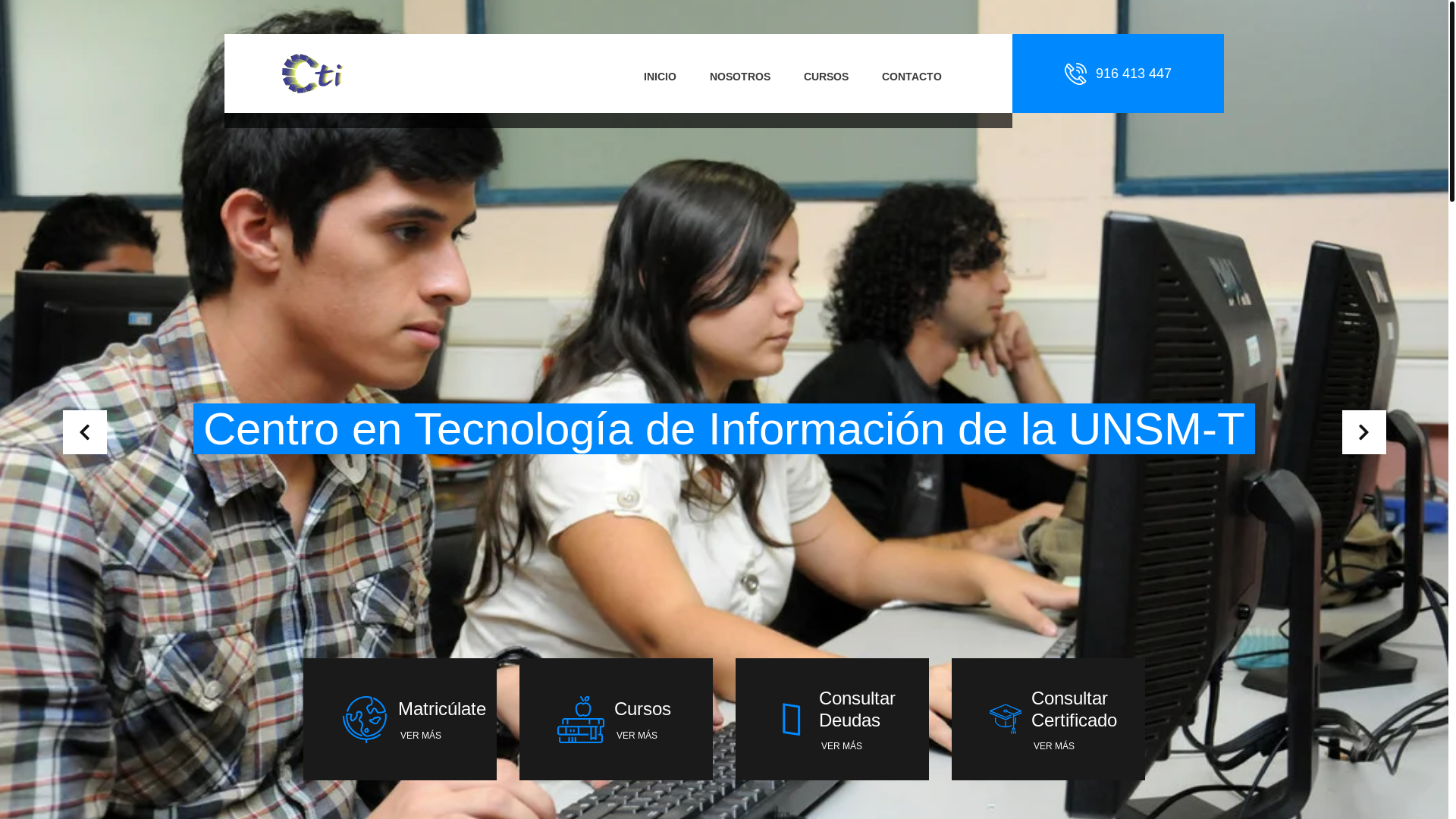 website screenshot of https://ctiunsm.com/