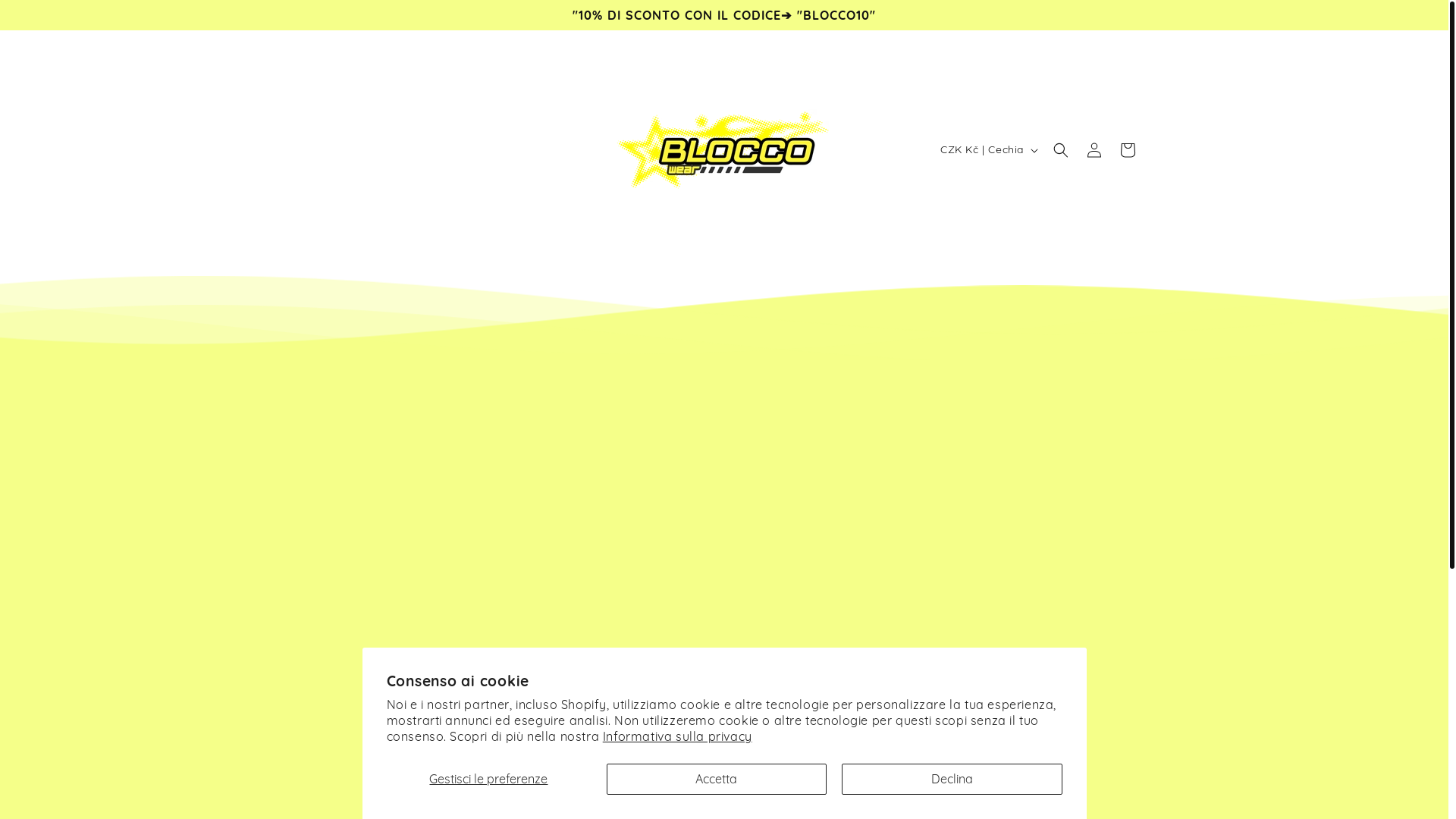 website screenshot of https://bloccowear.shop/
