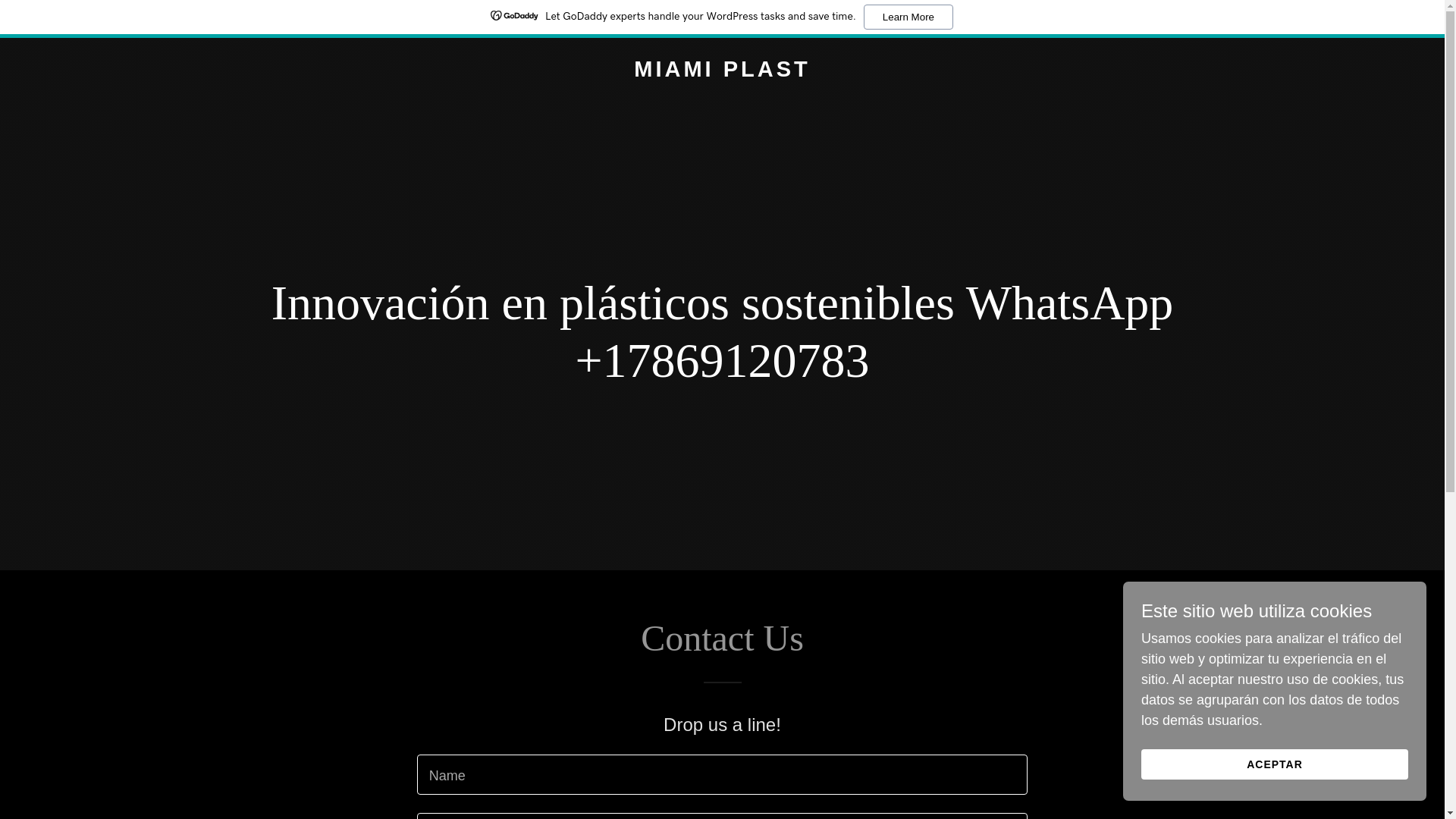 website screenshot of https://miamiplast.com/