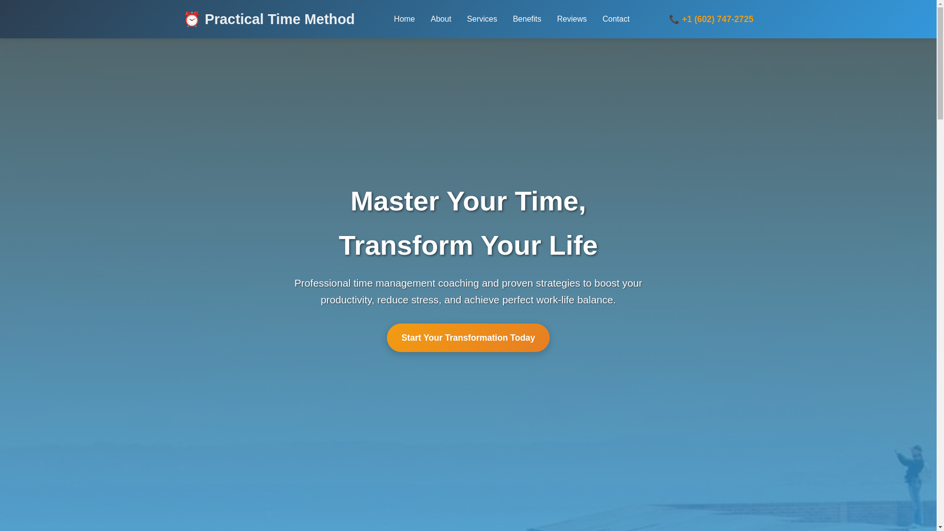 website screenshot of https://practicaltimemethod.shop/