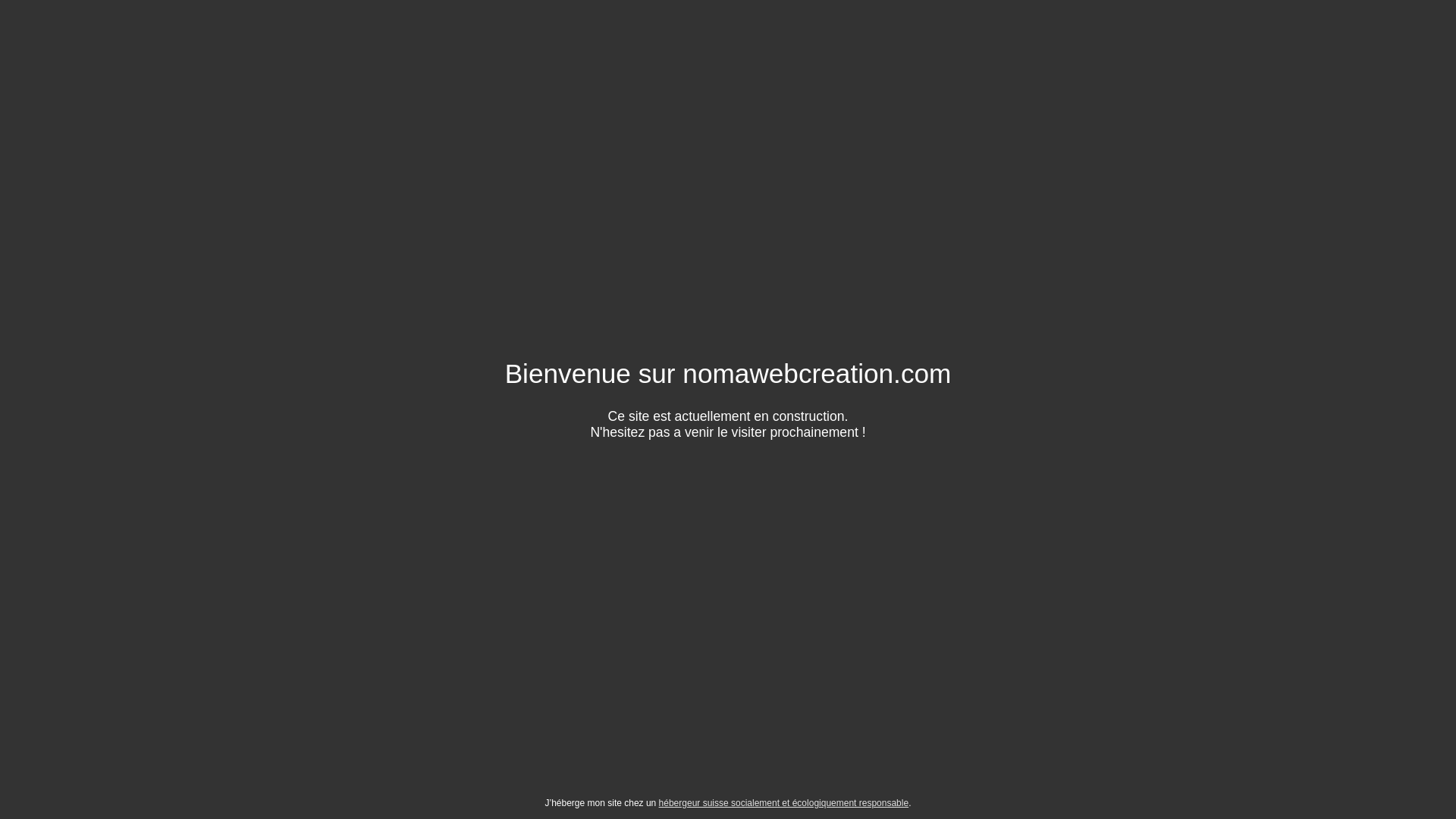 website screenshot of https://nomawebcreation.com/