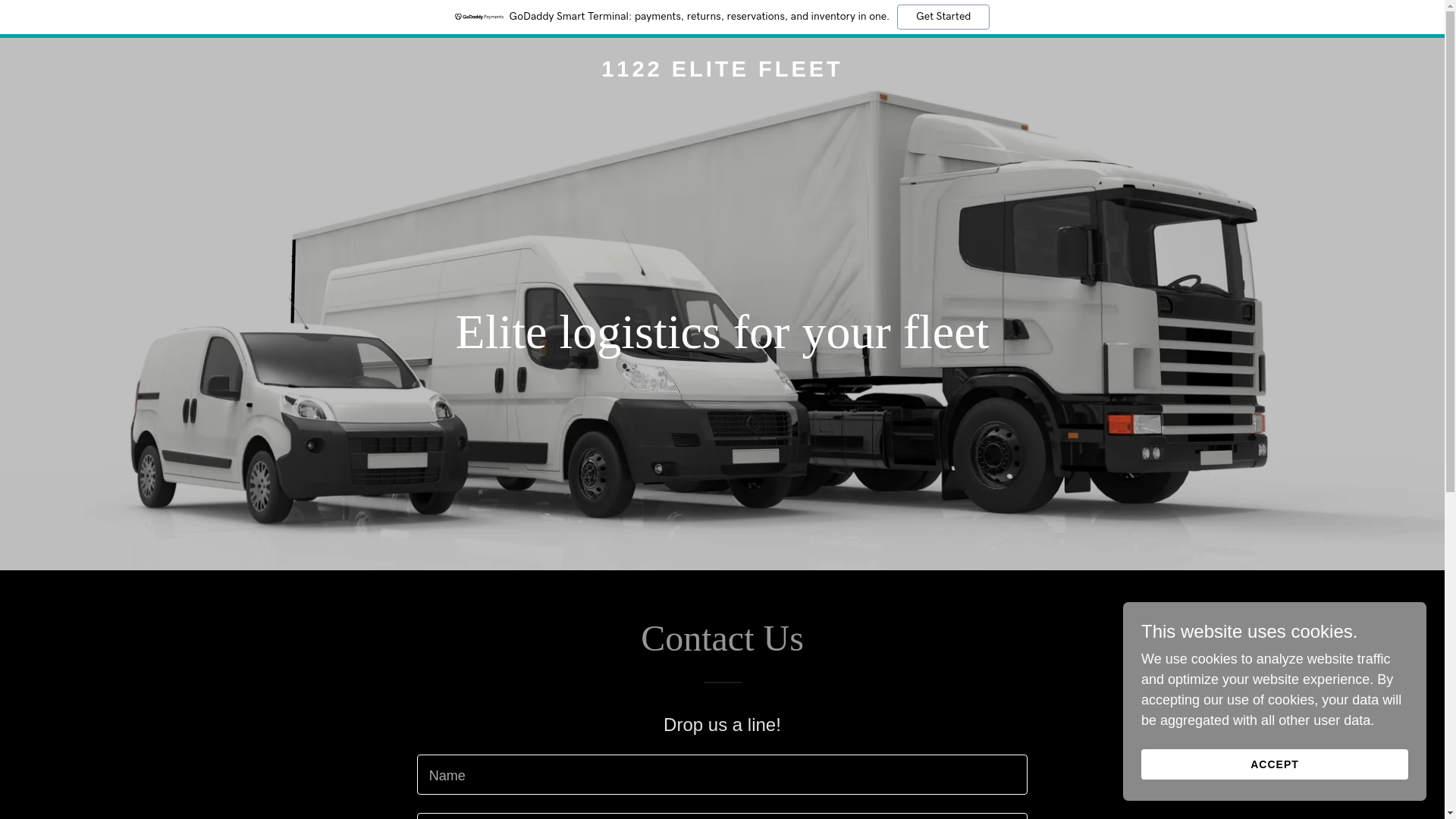 website screenshot of https://1122elitefleet.com/