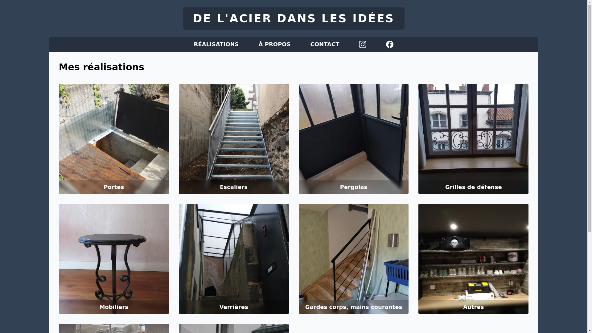 website screenshot of https://delacierdanslesidees.pages.dev/