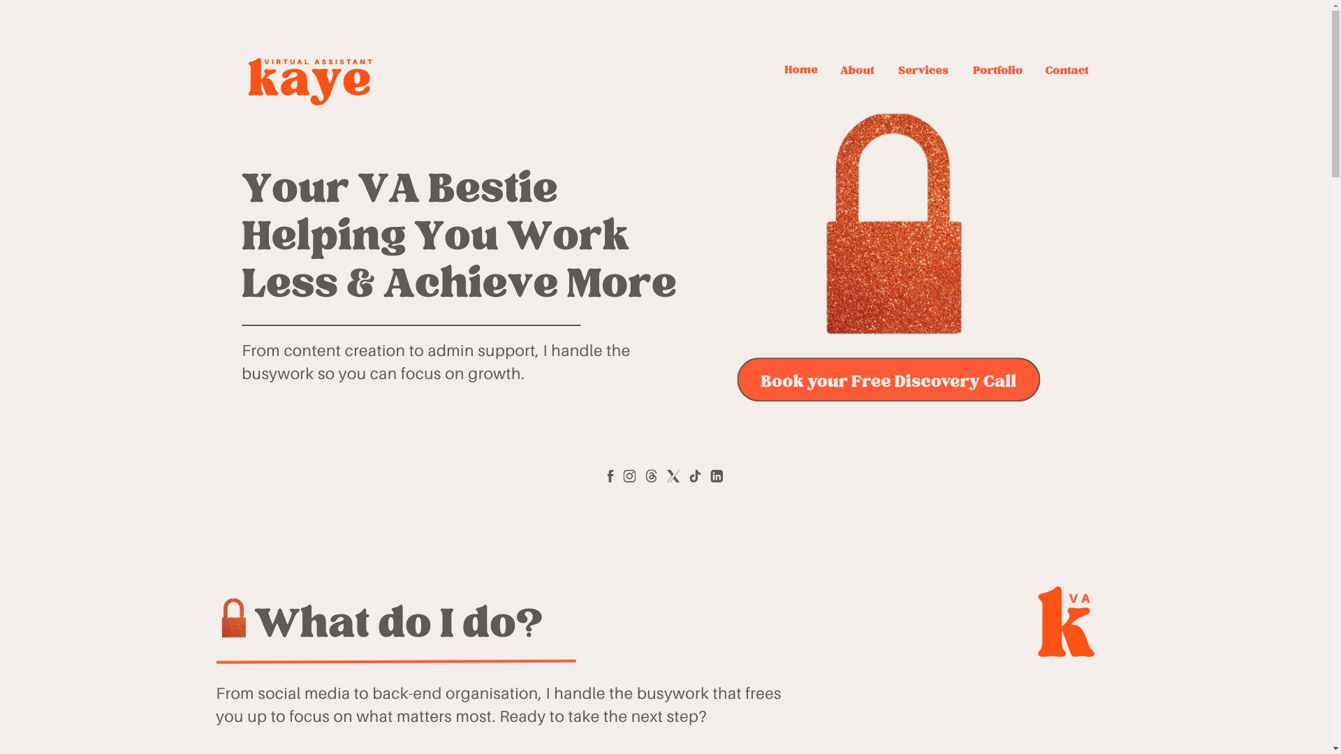 website screenshot of https://bestievakaye.com/