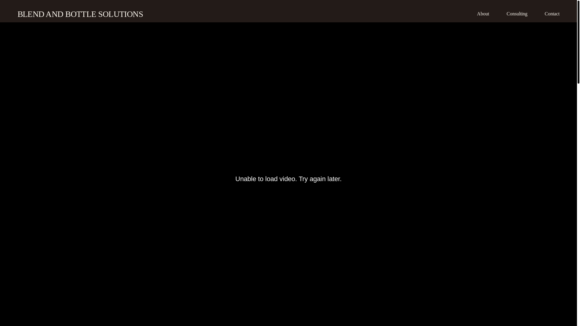 website screenshot of https://blendandbottlesolutions.com/