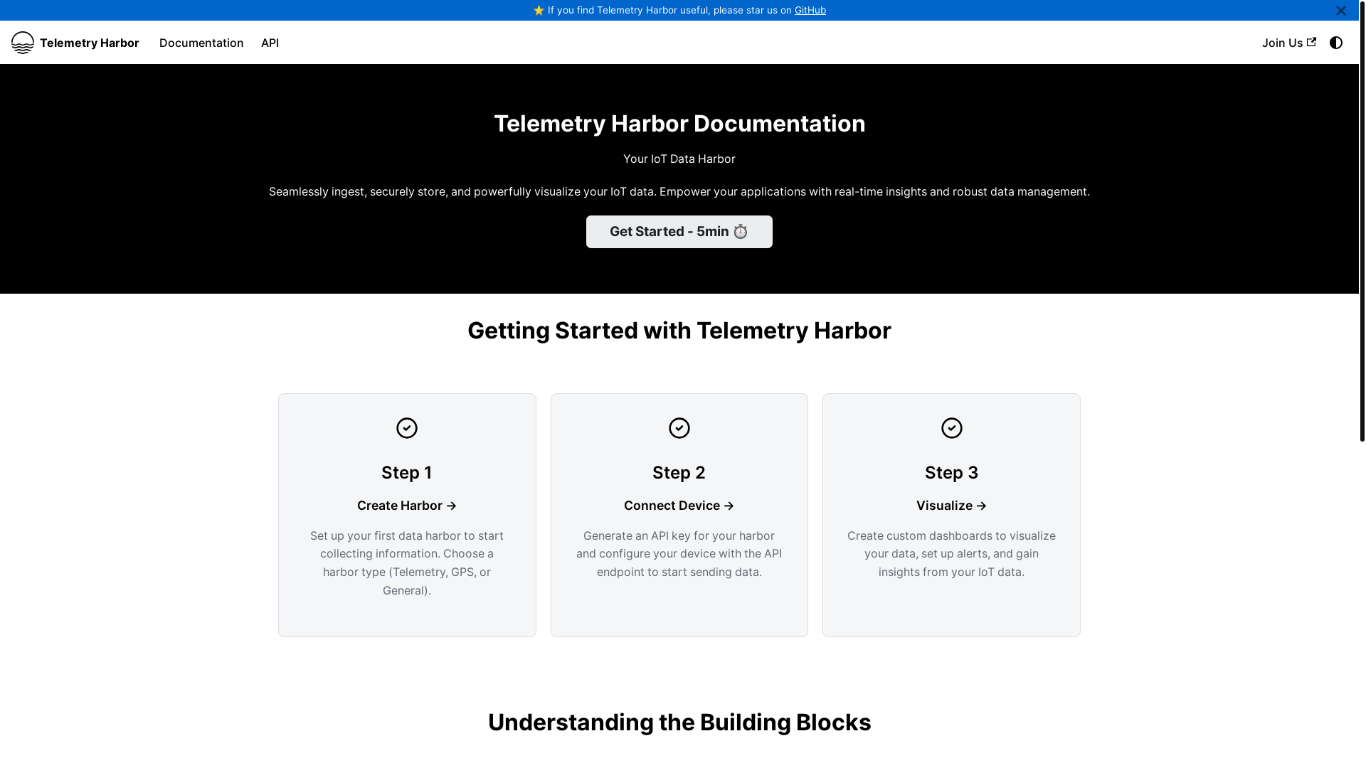 website screenshot of https://harbor-docs.pages.dev/