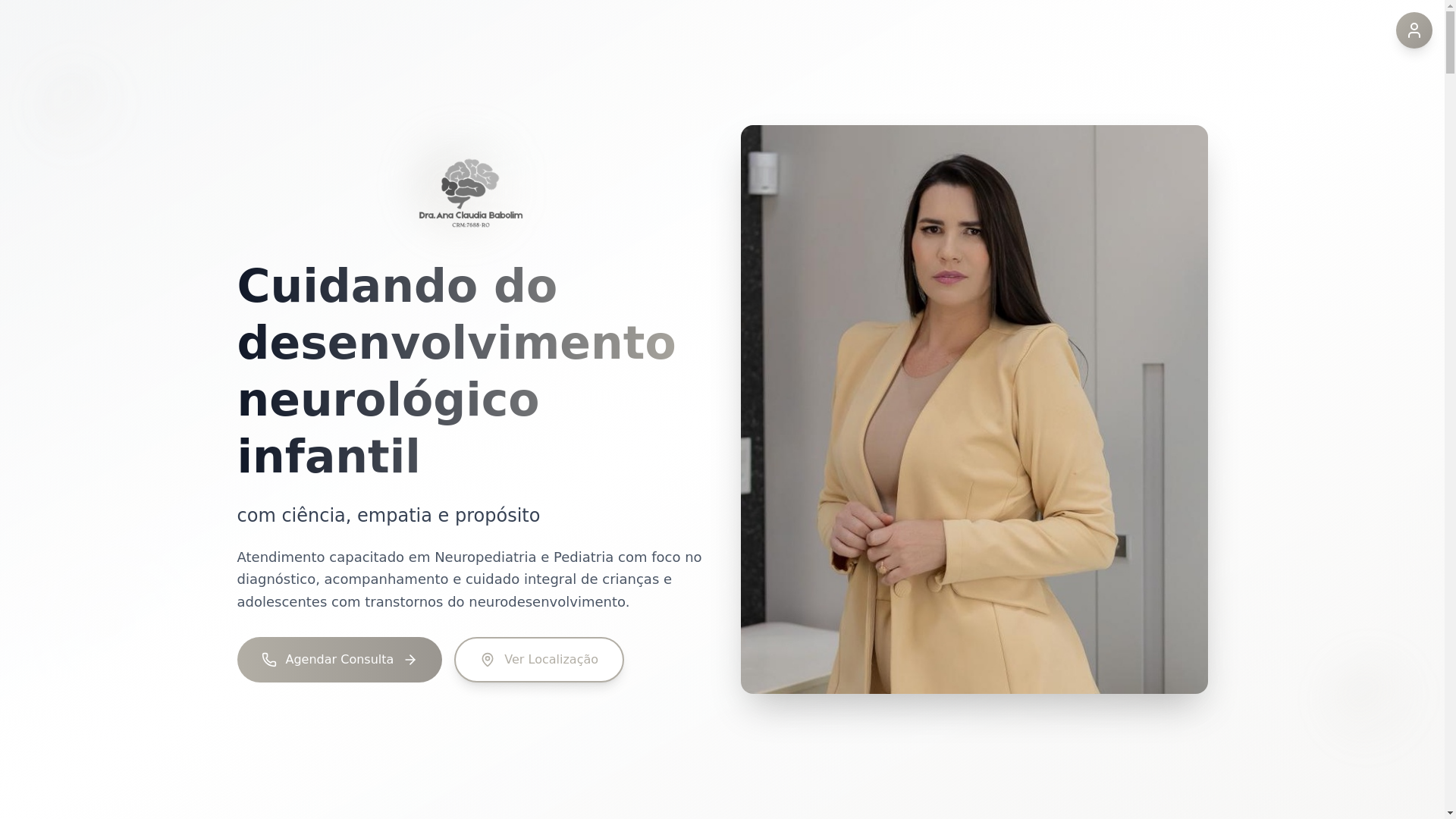 website screenshot of https://draanaclaudiababolim.com.br/