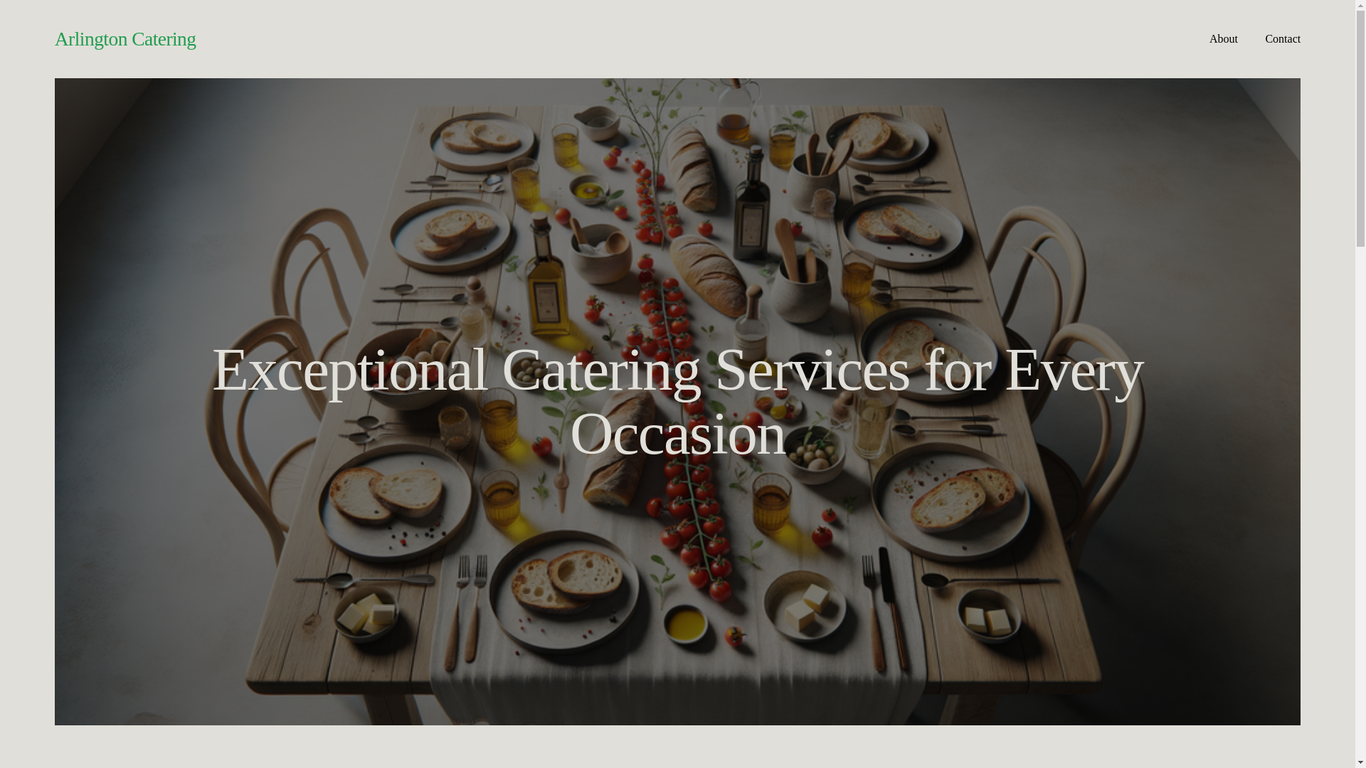 website screenshot of https://arlingtoncatering.net/