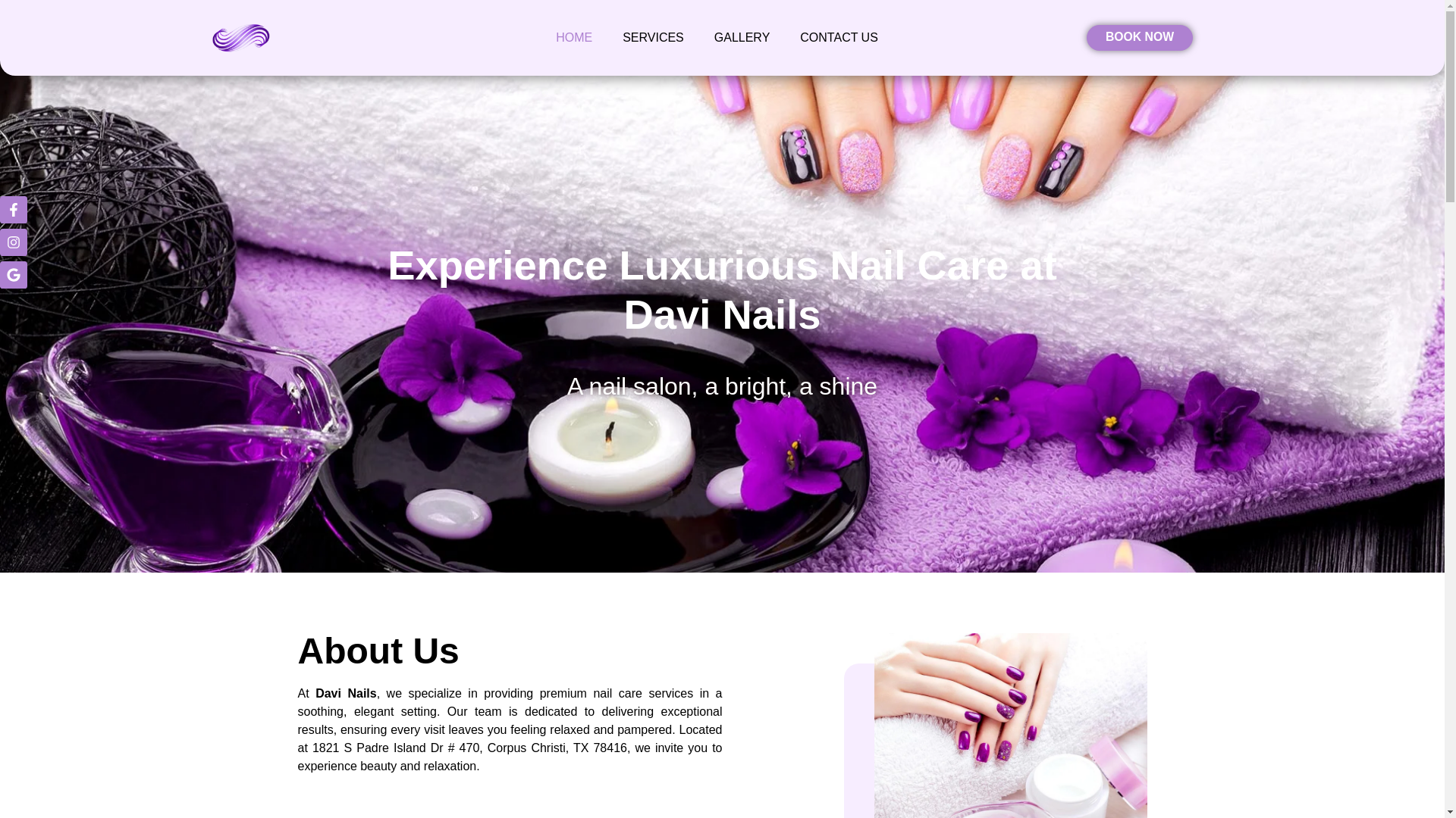 website screenshot of https://davinailstexas.com/