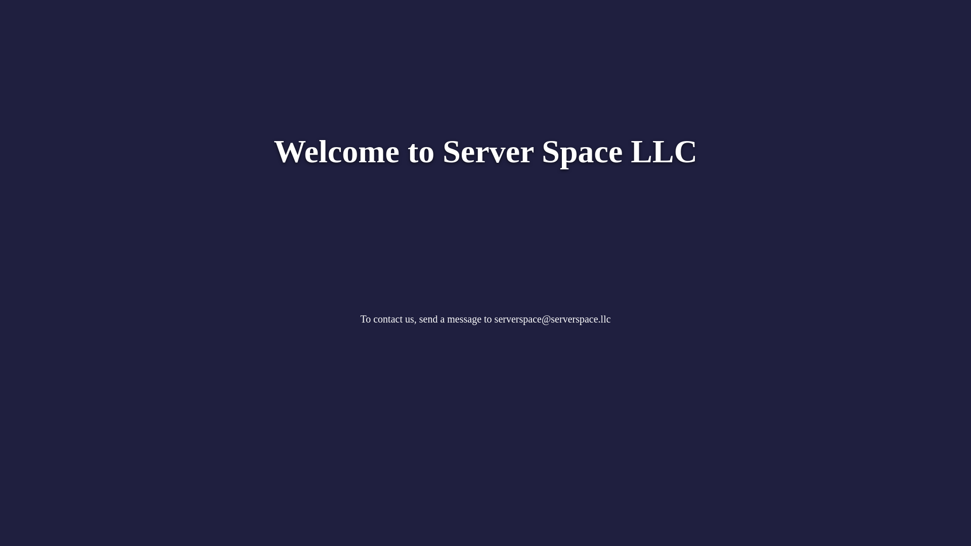 website screenshot of https://serverspace.llc/