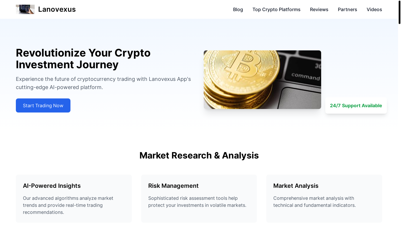 website screenshot of https://lanovexusapp.help/