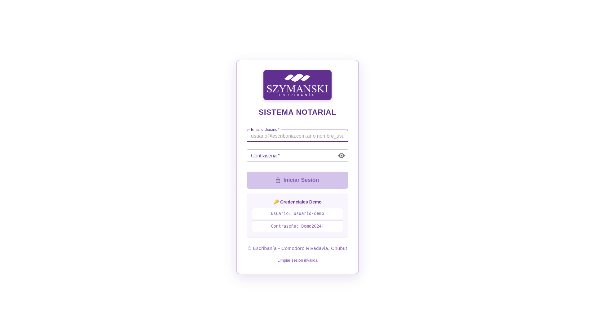 website screenshot of https://sistema-notarial-szymanski.com.ar/
