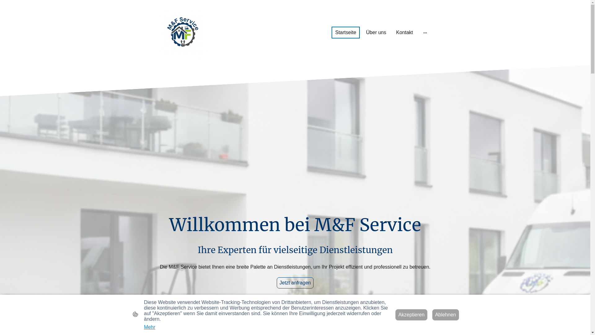 website screenshot of https://m-und-f-service.de/