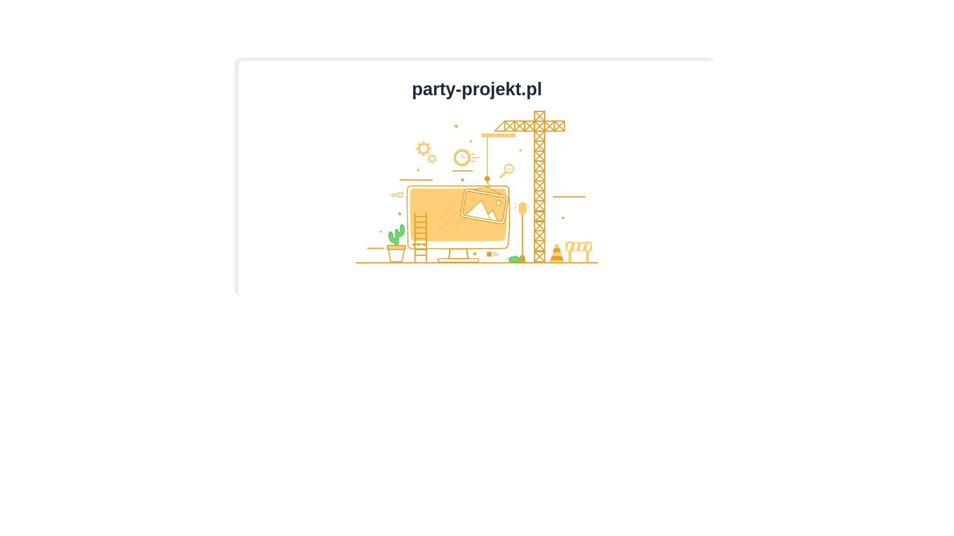 website screenshot of https://party-projekt.pl/