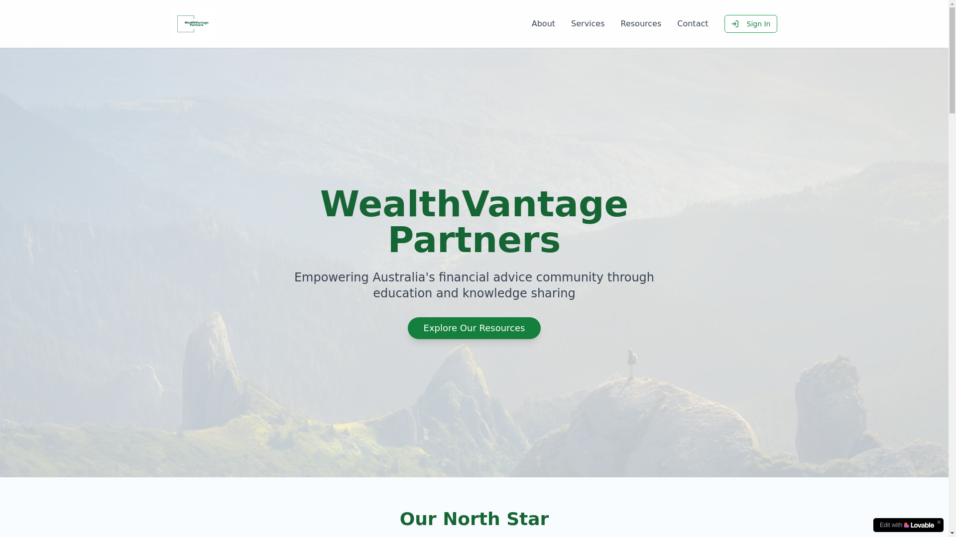 website screenshot of https://wealthvantagepartners.com/
