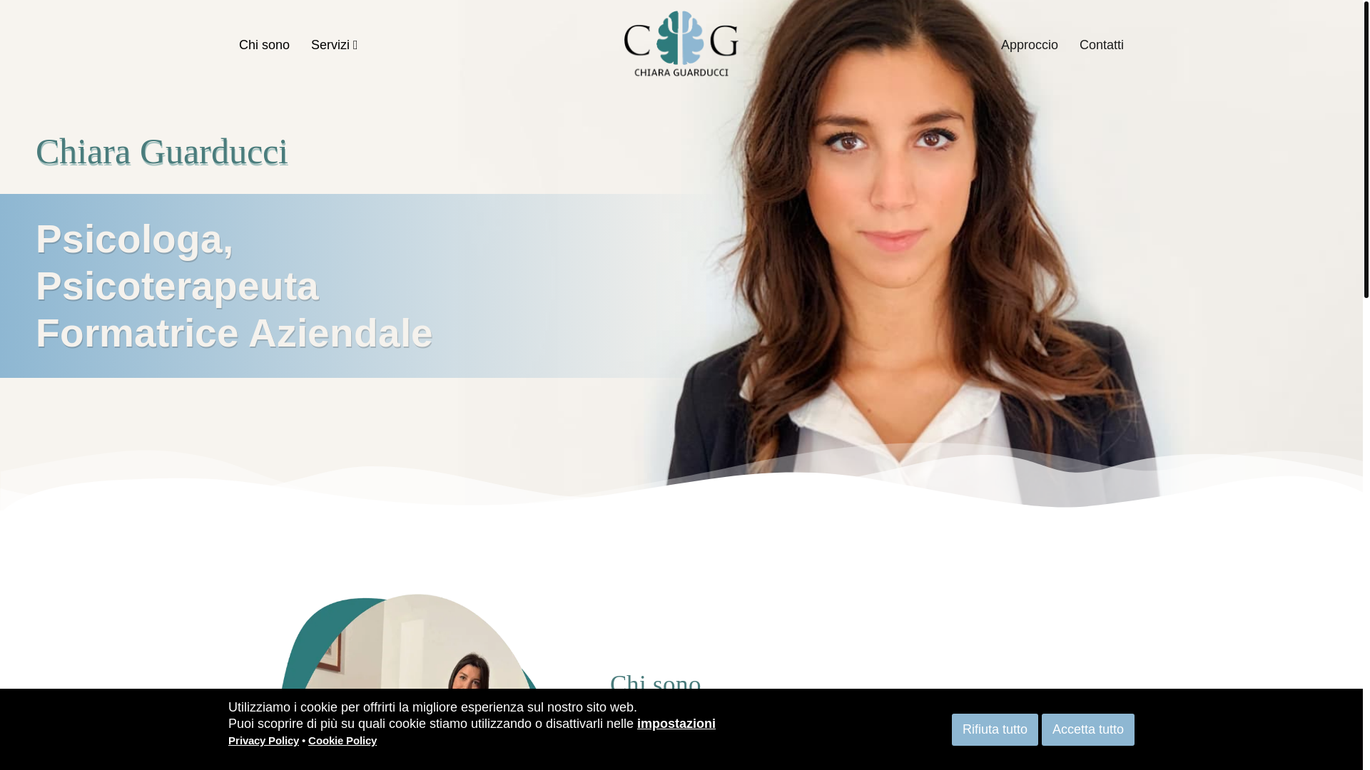 website screenshot of https://chiaraguarducci.it/