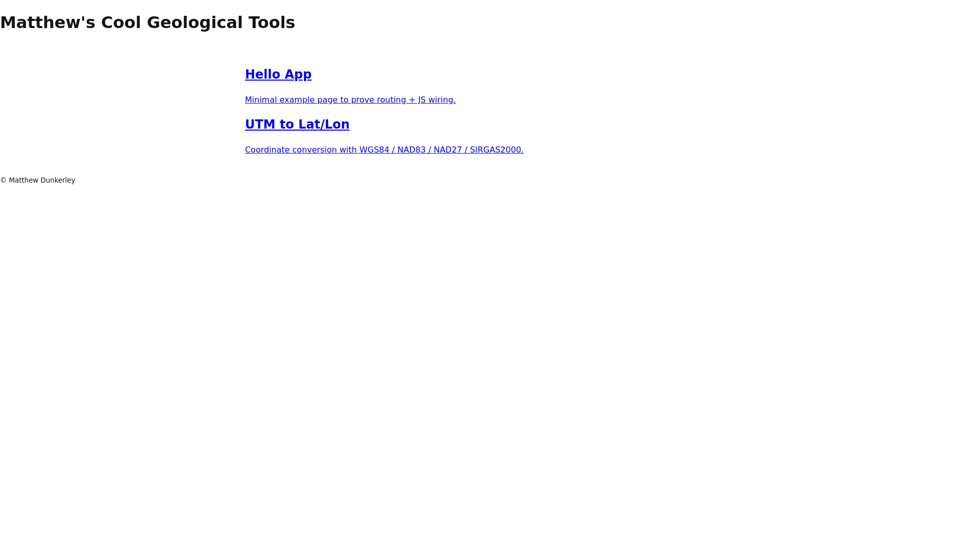 website screenshot of https://utm-latlong-converter.pages.dev/
