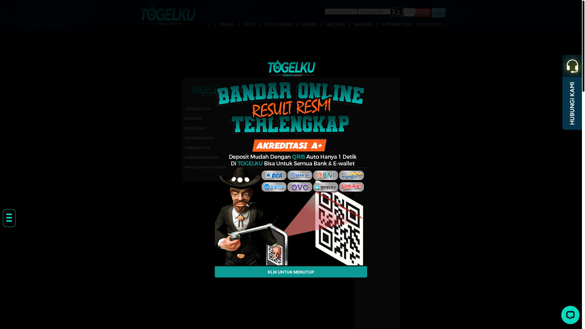 website screenshot of https://togelkuwin.site/