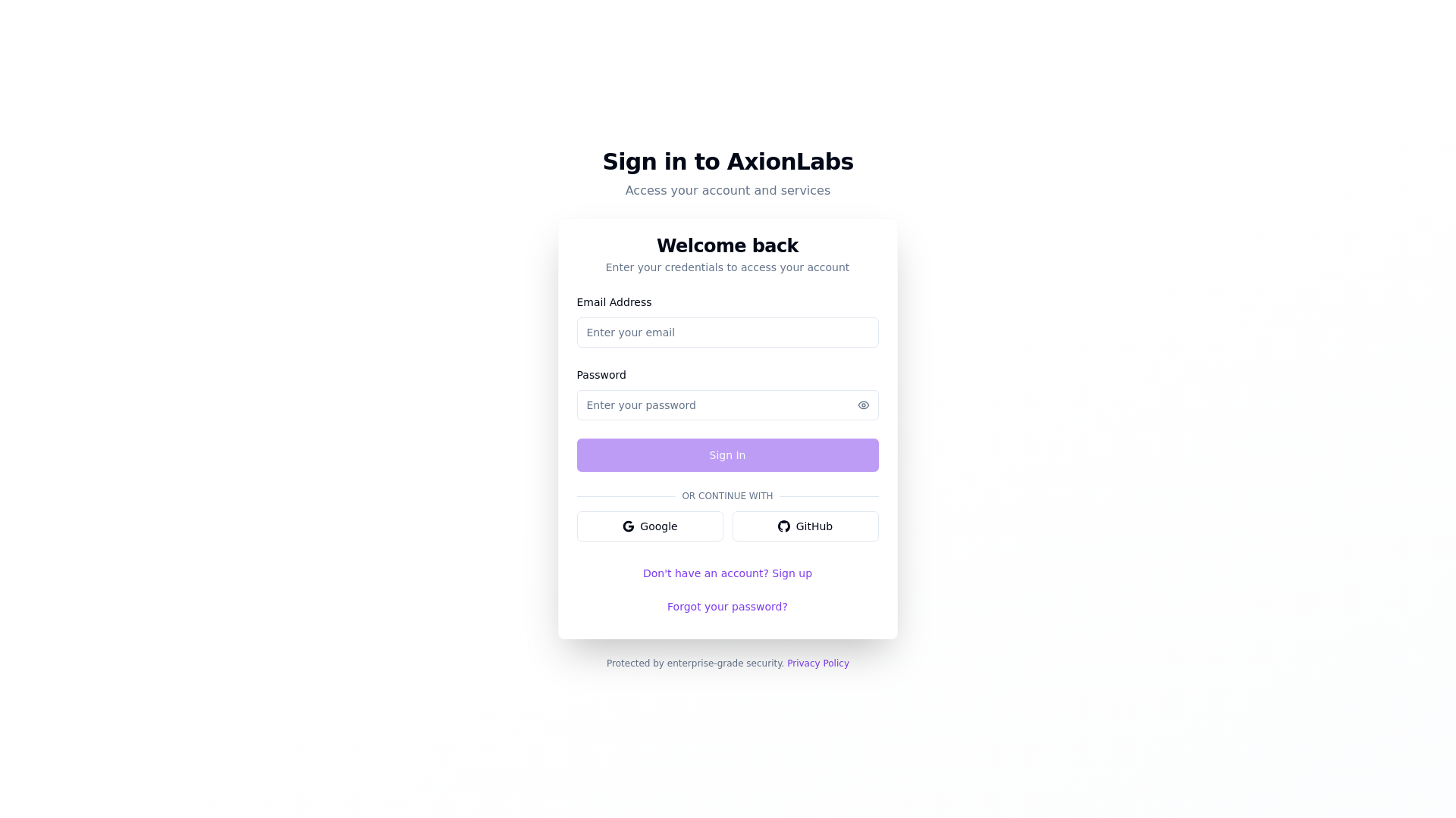 website screenshot of https://axionlabs-auth-frontend.pages.dev/