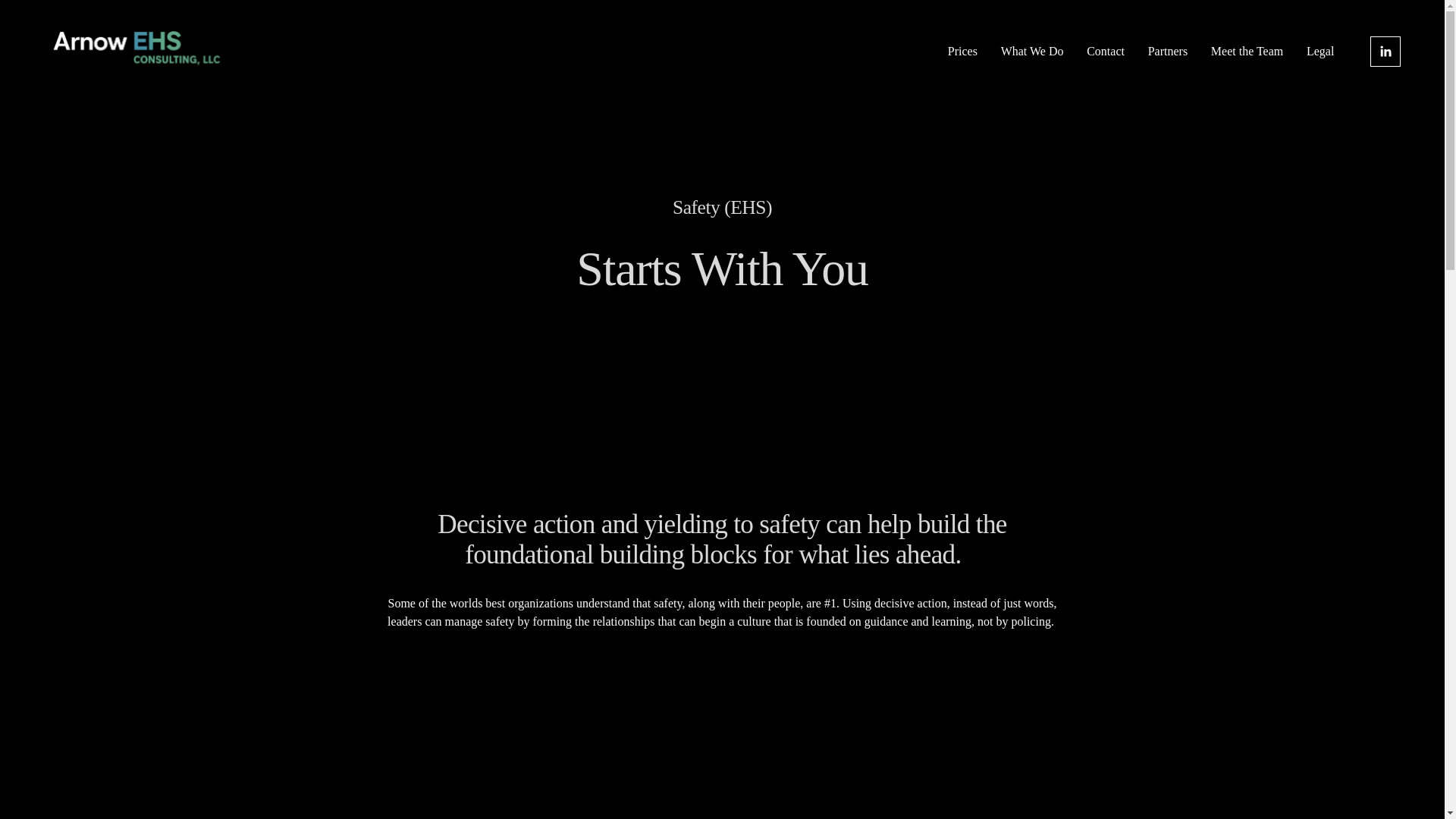 website screenshot of https://arnowehsconsulting.com/
