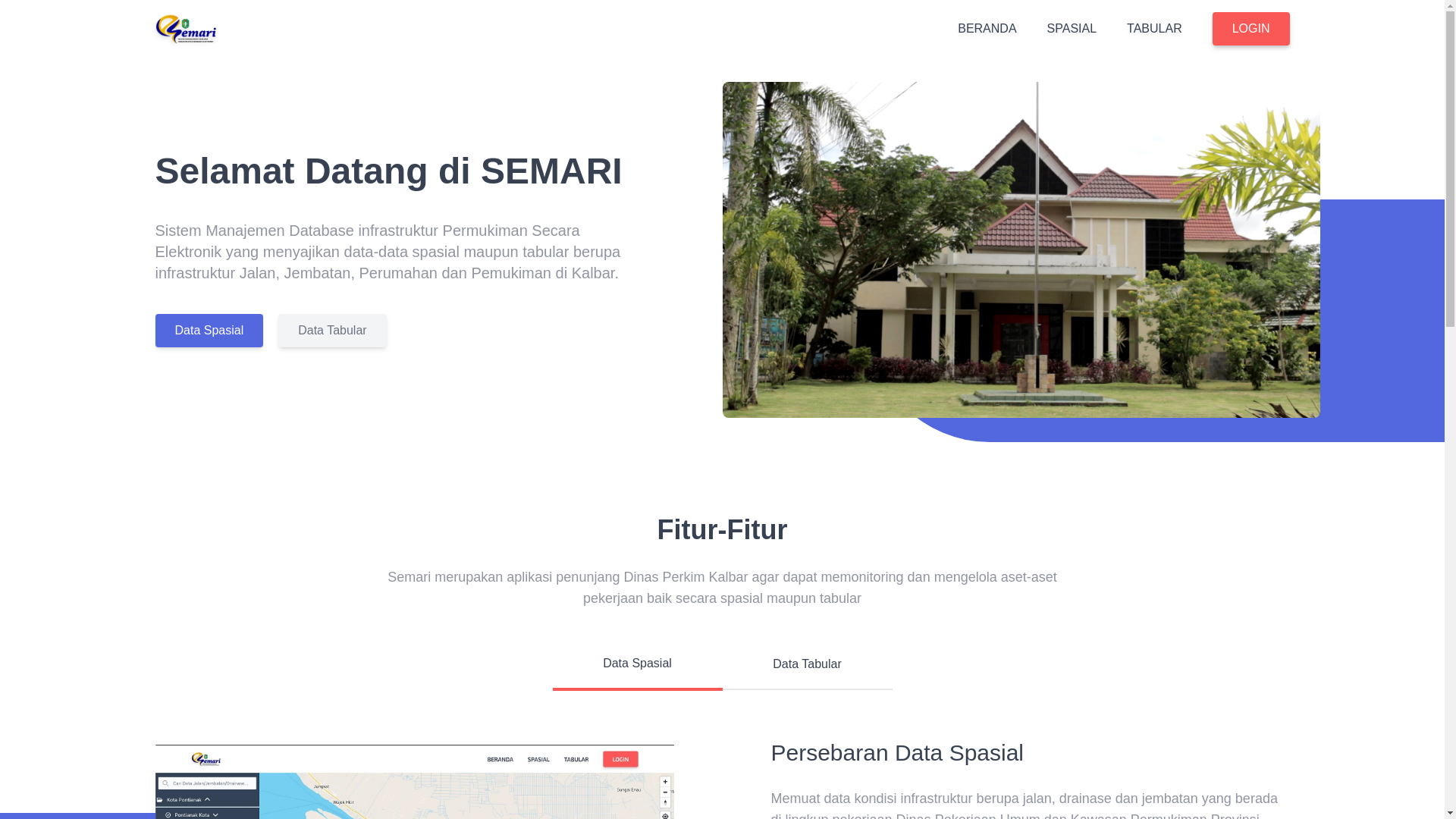 website screenshot of https://esemari.site/