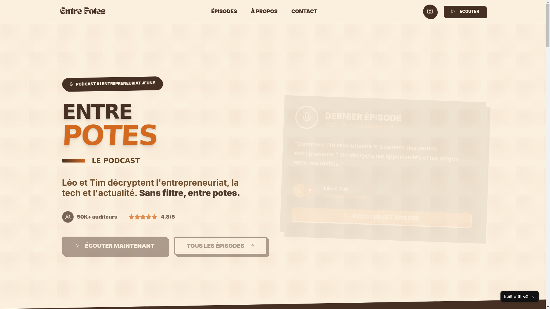 website screenshot of https://entrepotes.media/