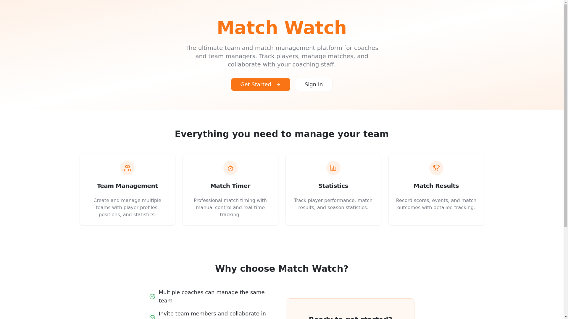 website screenshot of https://matchwatch.nl/