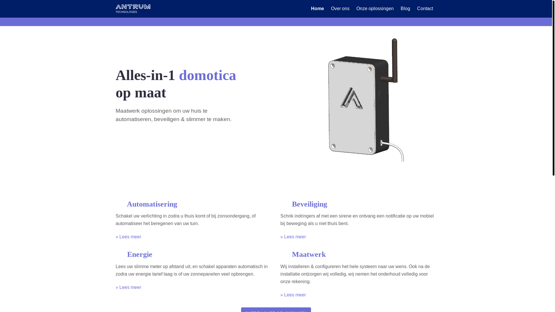 website screenshot of https://antrum-technologies.pages.dev/