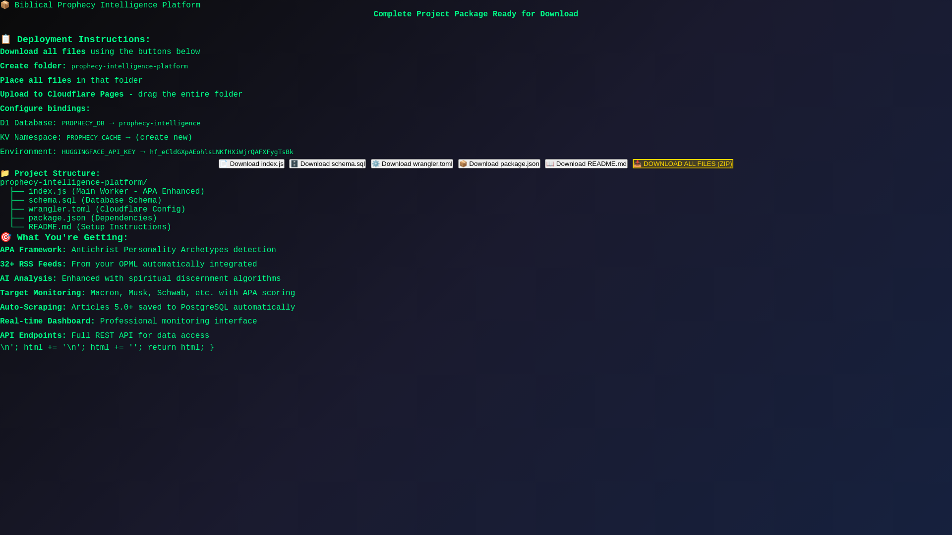 website screenshot of https://biblical-prophecy-platform-frontend.pages.dev/
