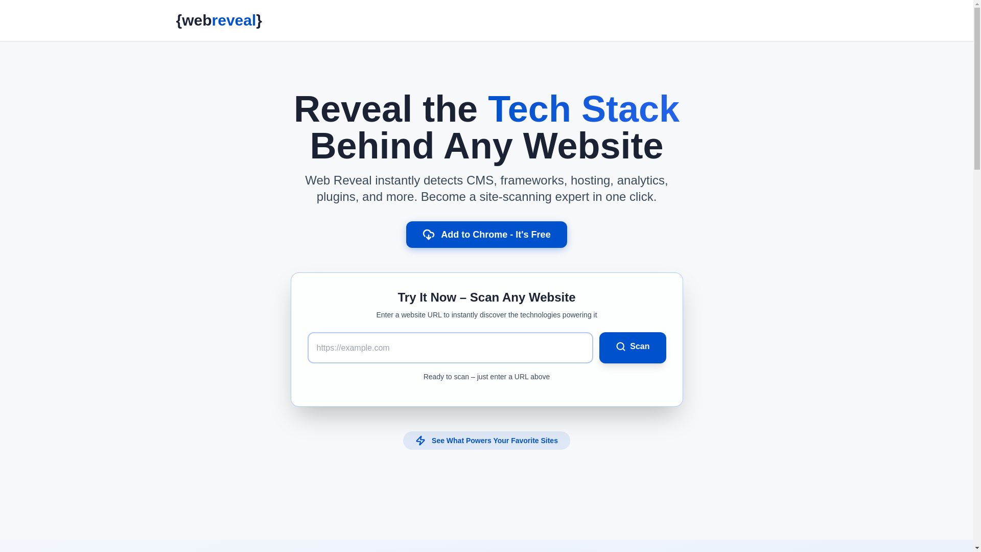 website screenshot of https://webreveal.io/