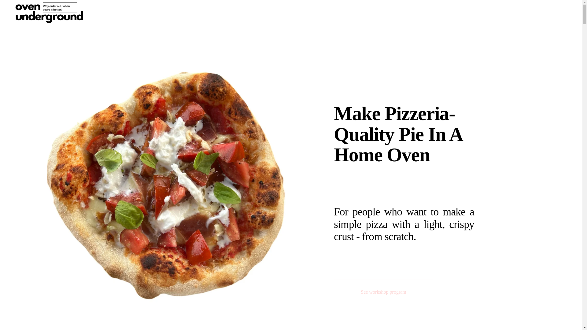 website screenshot of https://ovenunderground.com/