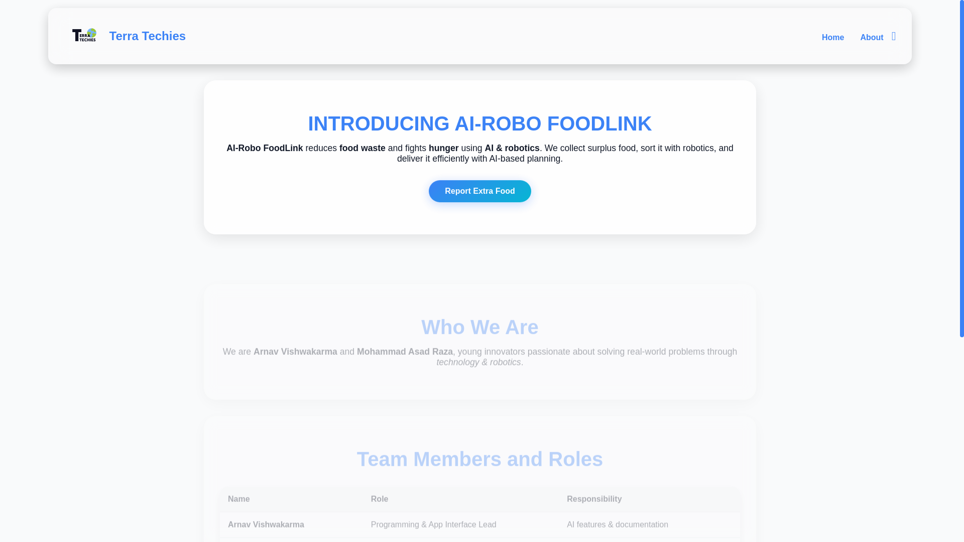 website screenshot of https://terra-techies.xyz/