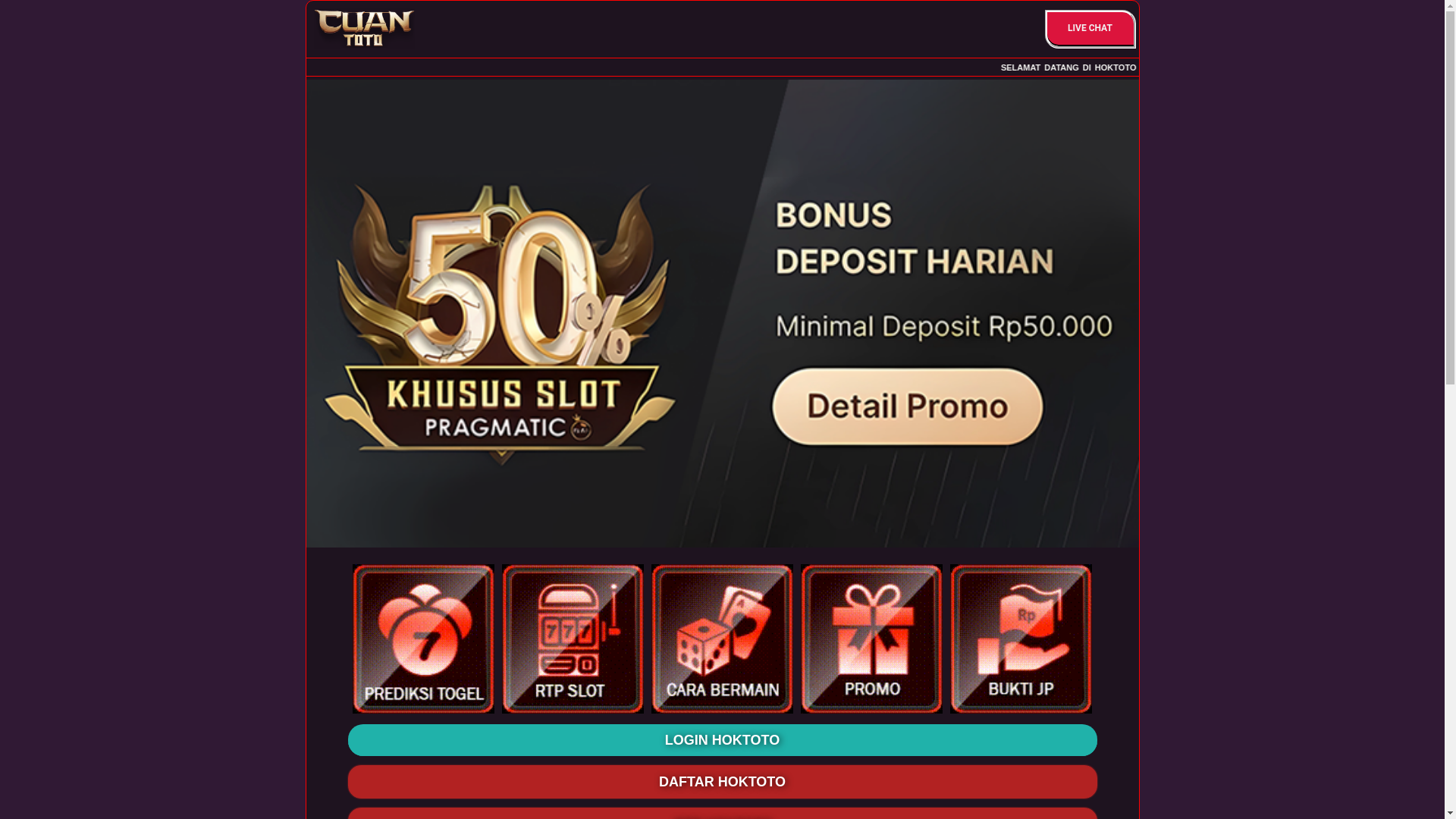 website screenshot of https://hoktotogacorsekali.pages.dev/