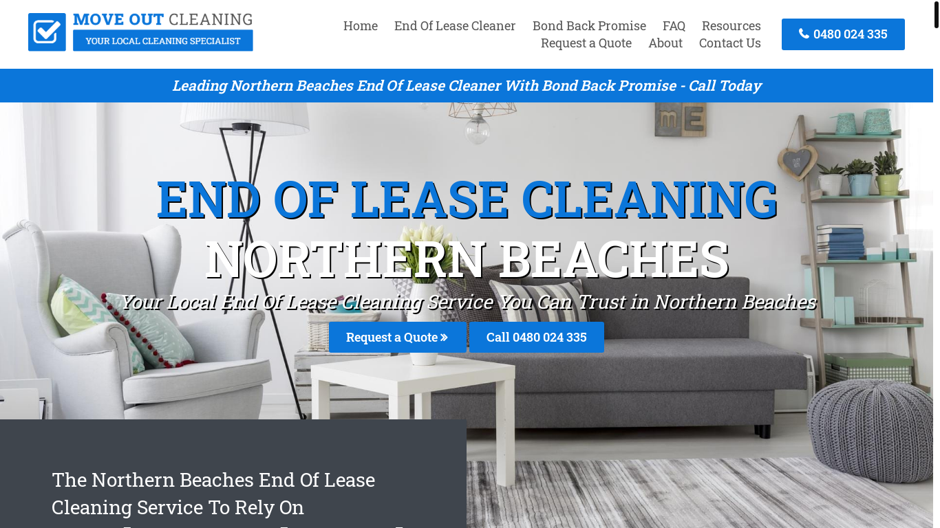 website screenshot of https://endofleasecleaningnorthernbeaches-com-au.pages.dev/