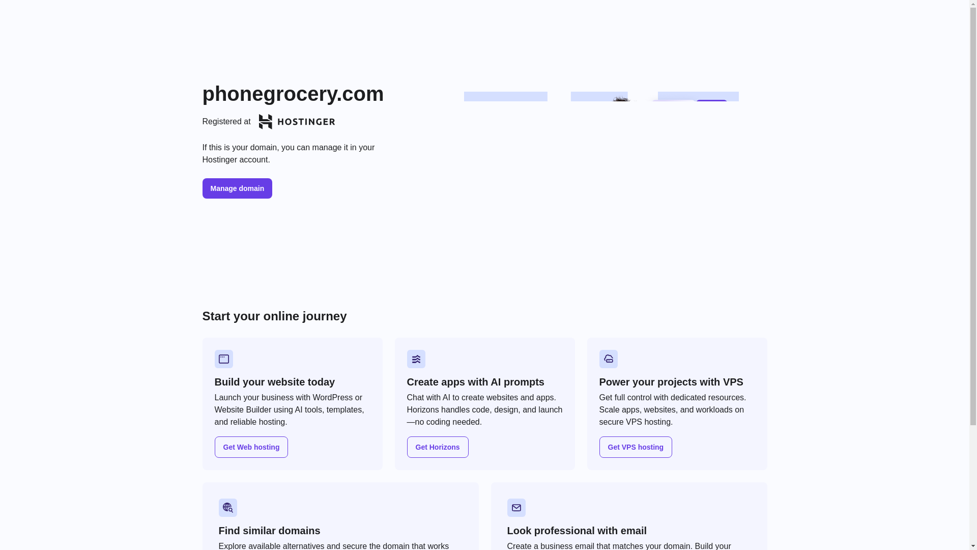 website screenshot of https://phonegrocery.com/