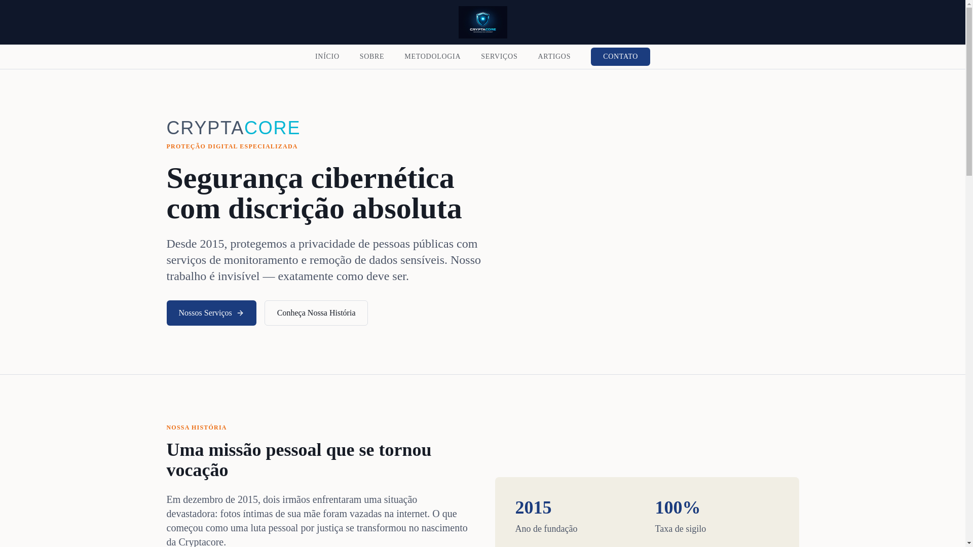 website screenshot of https://cryptacore.website/