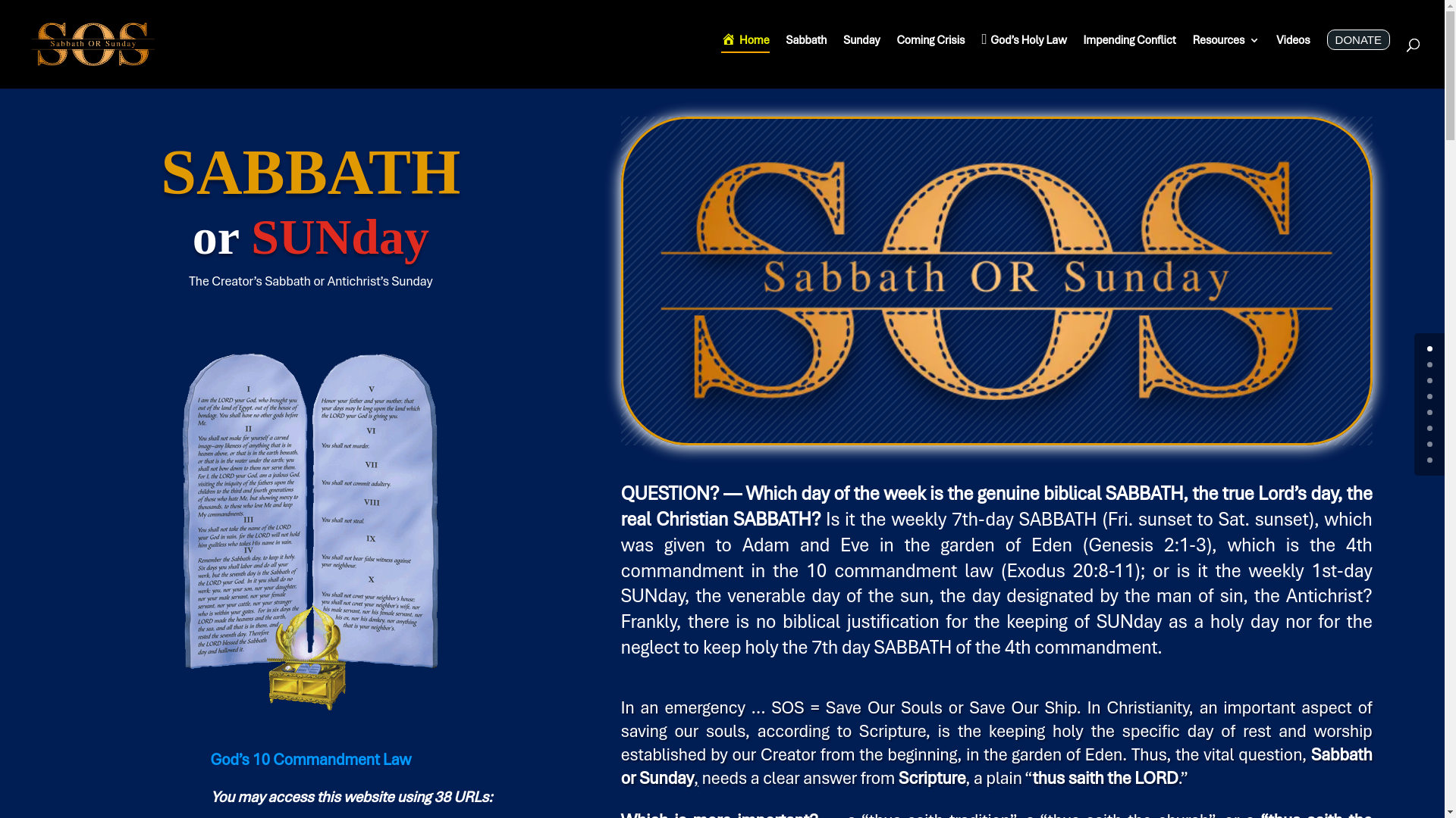 website screenshot of https://theseventhdaysabbath.org/