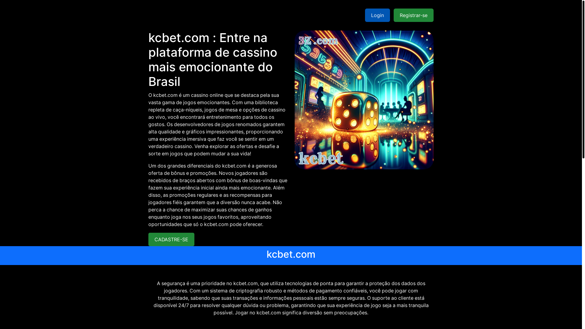 website screenshot of https://kcbet-bet.com/