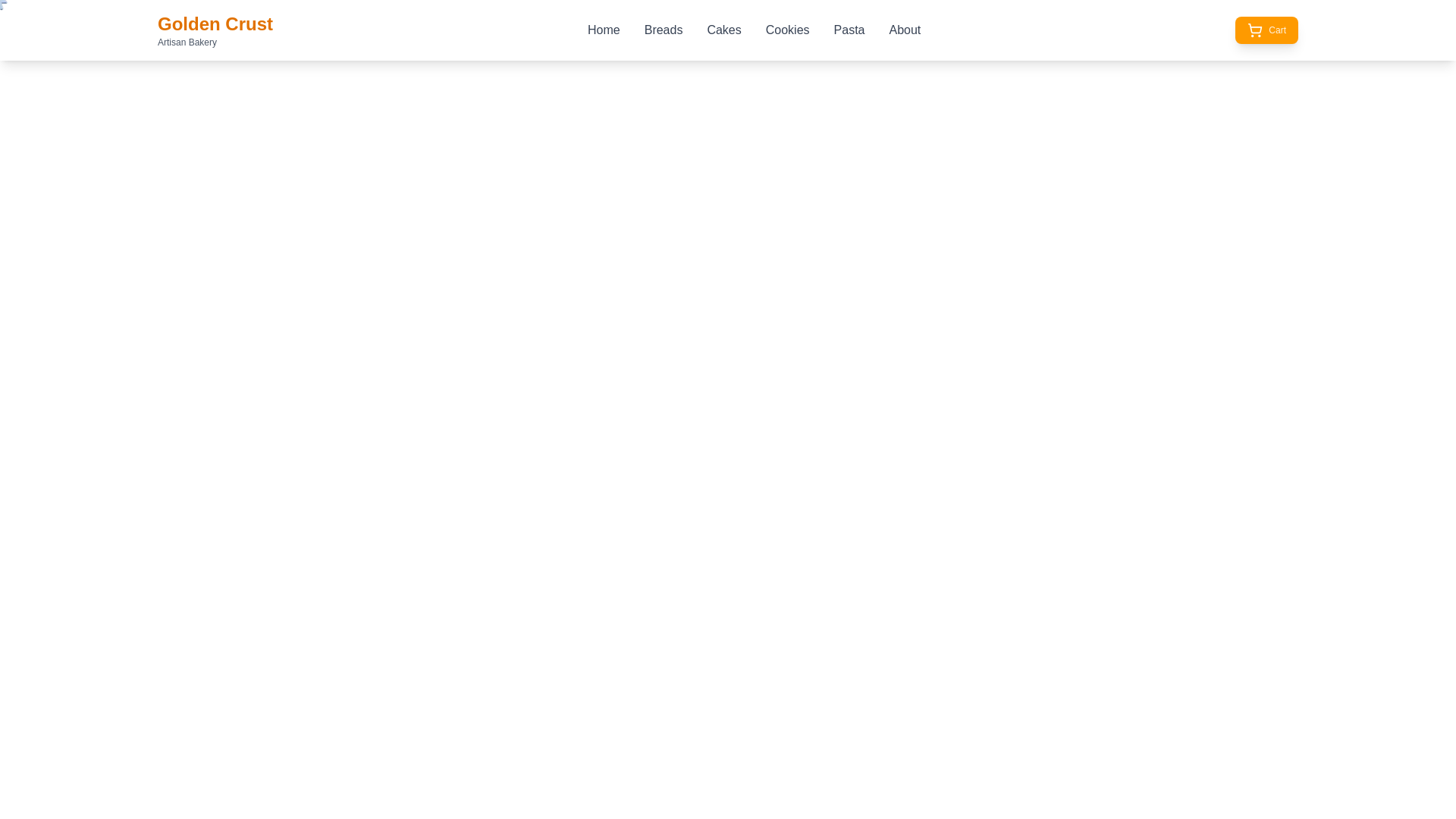 website screenshot of https://parcsbakery.com/