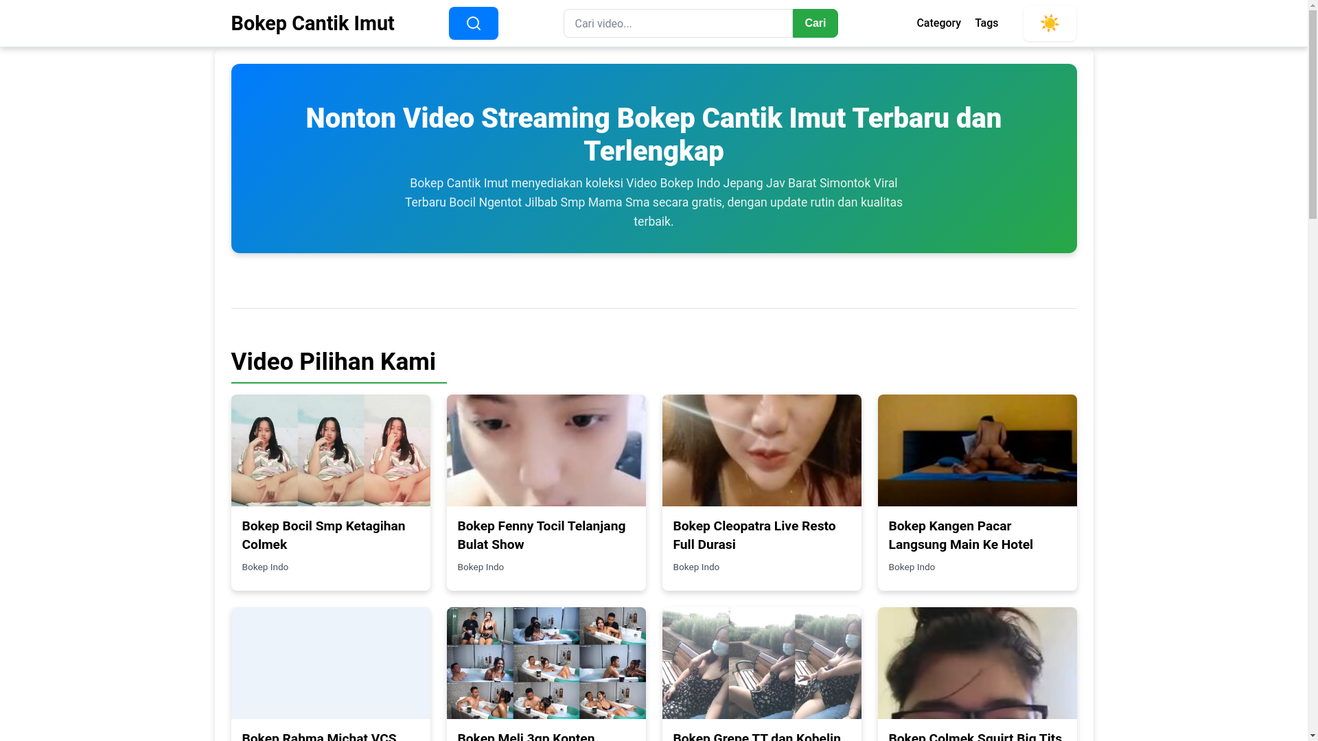 website screenshot of https://bokepcantikimut.pages.dev/