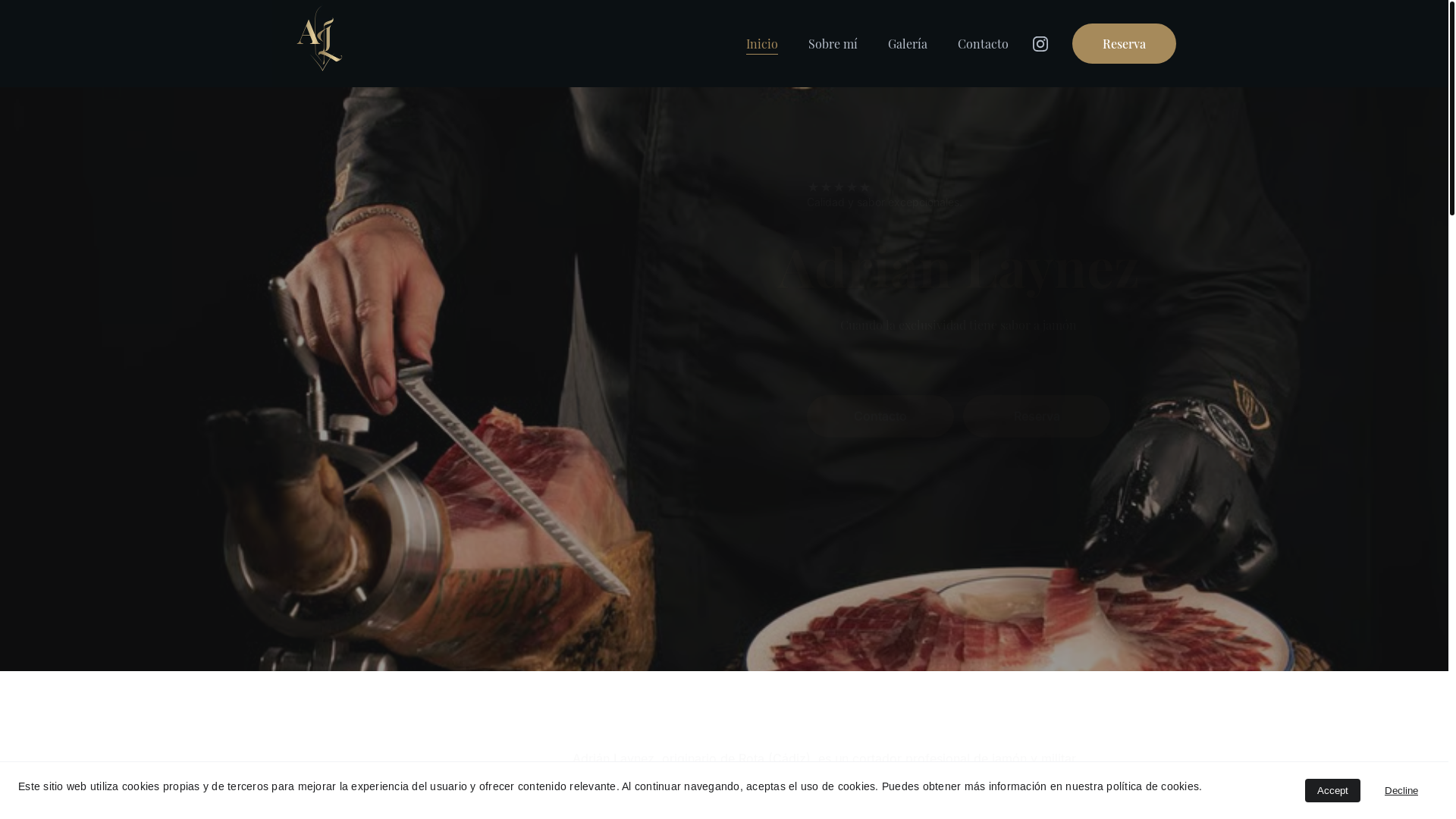 website screenshot of https://adrianlaynez.com/