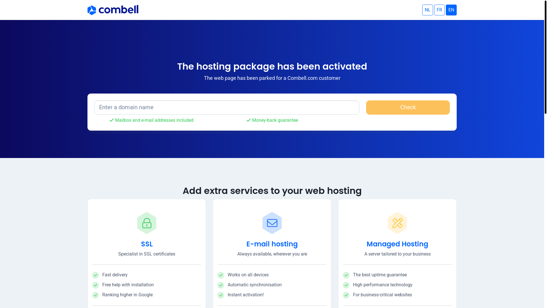 website screenshot of https://adbvandenweyer2205.be/