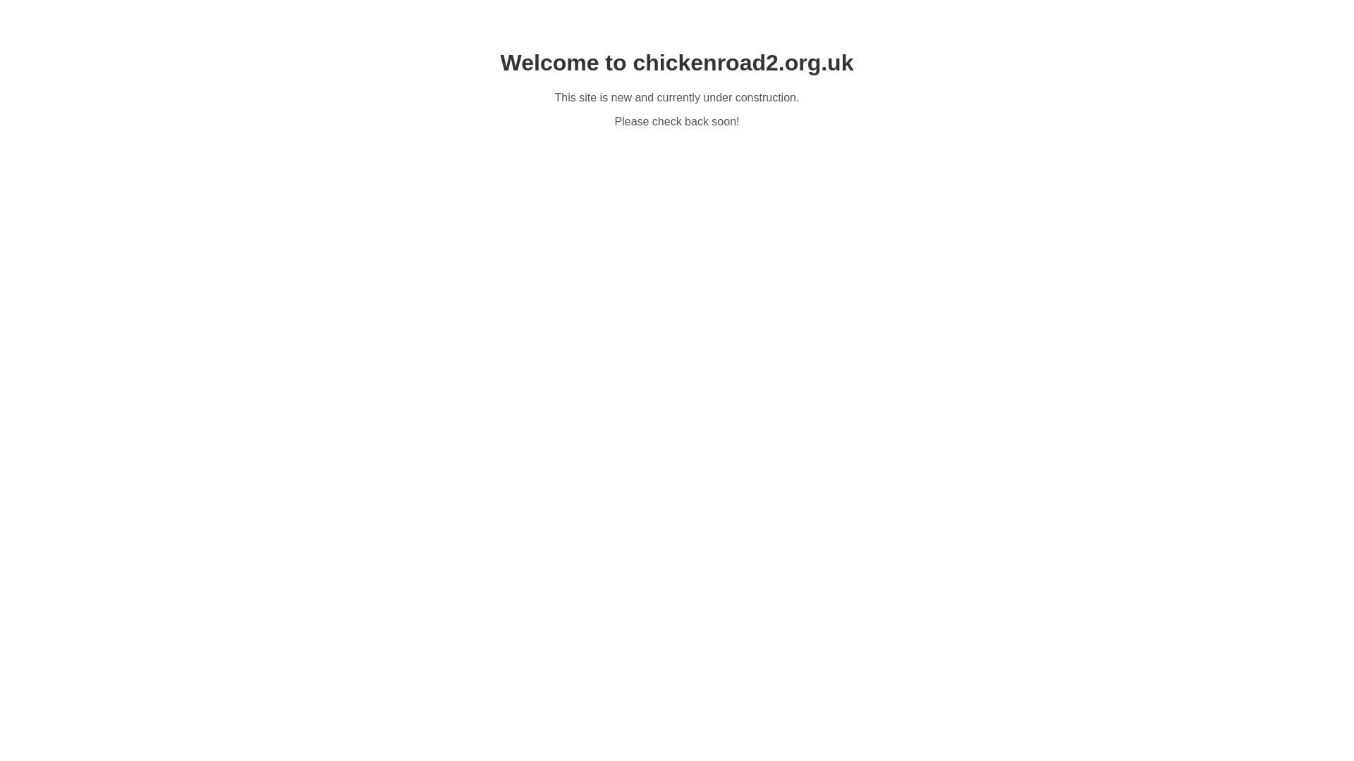 website screenshot of https://chickenroad2.org.uk/